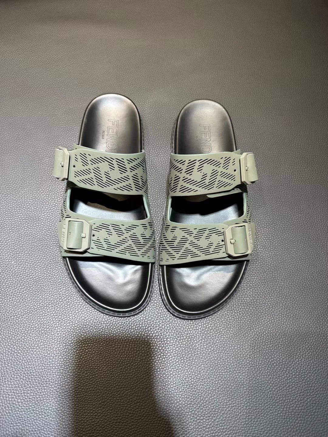 Fendi Style Brown Leather Men's Shoes Lookbook Reference image 1