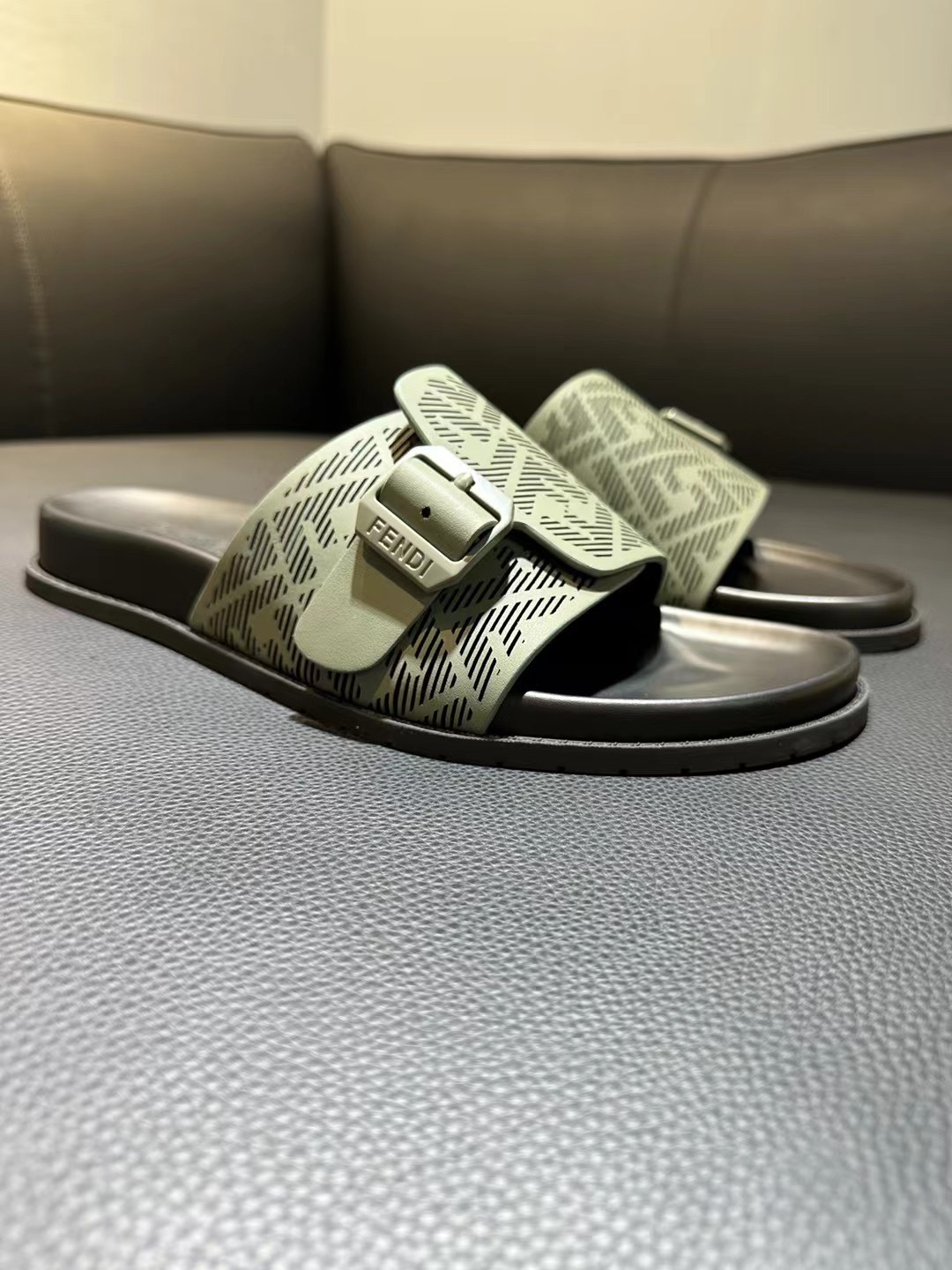 Fendi Style Brown Leather Men's Shoes Lookbook Reference image 2