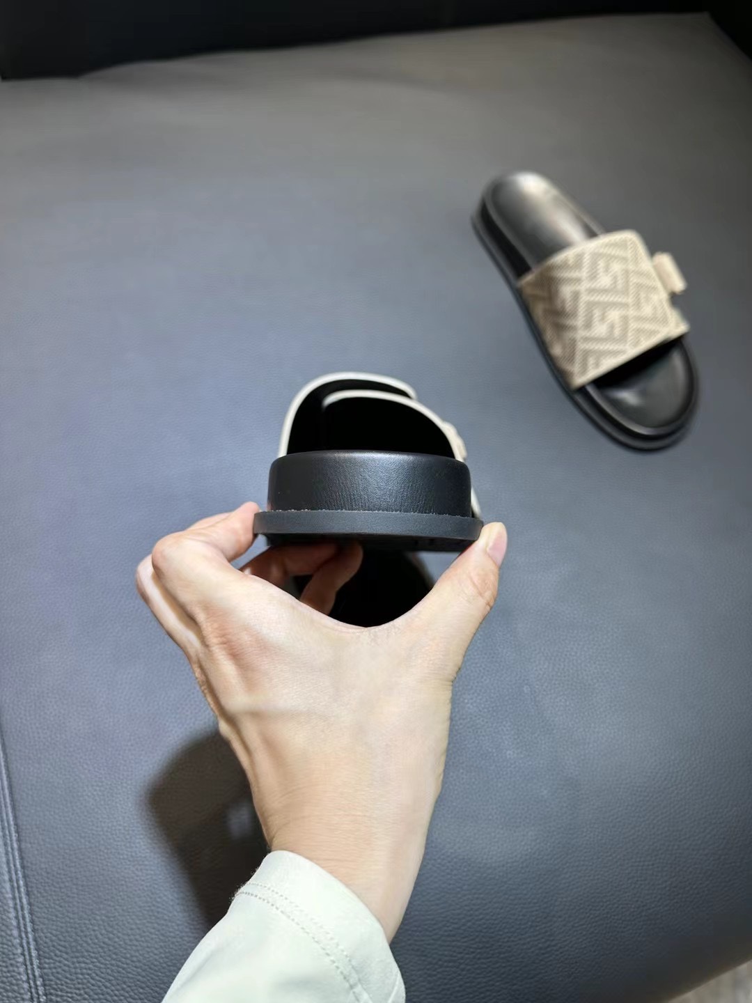 Fendi Style Brown Leather Men's Shoes Men's Shoes Men's Shoes detail image 5 from source 781849