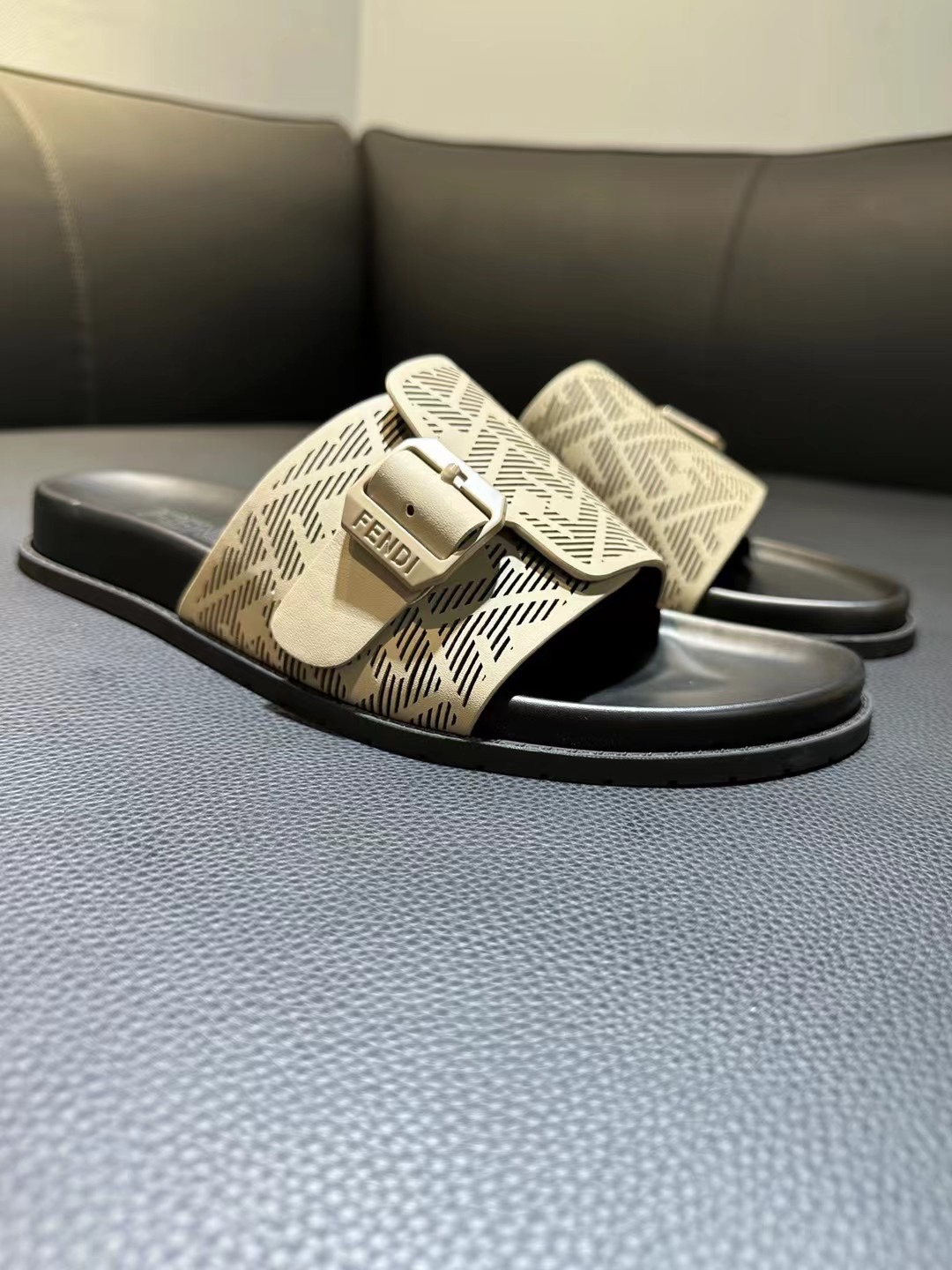 Fendi Style Brown Leather Men's Shoes Lookbook Reference image 2