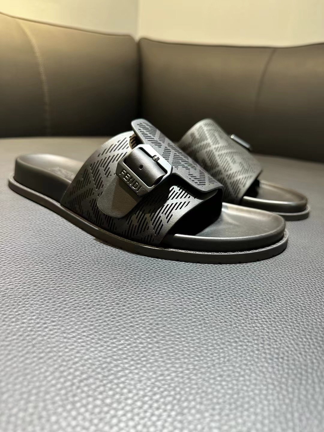 Fendi Style Brown Leather Men's Shoes Lookbook Reference image 2