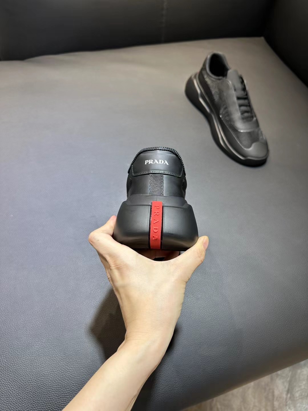 Prada Style Leather Men's Shoes style reference detail image 4 from source 781937