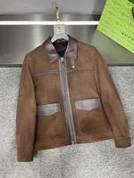 Tom Ford Clothing Coats & Jackets Buying Replica
 Black Green Men Genuine Leather Sheepskin Fall/Winter Collection