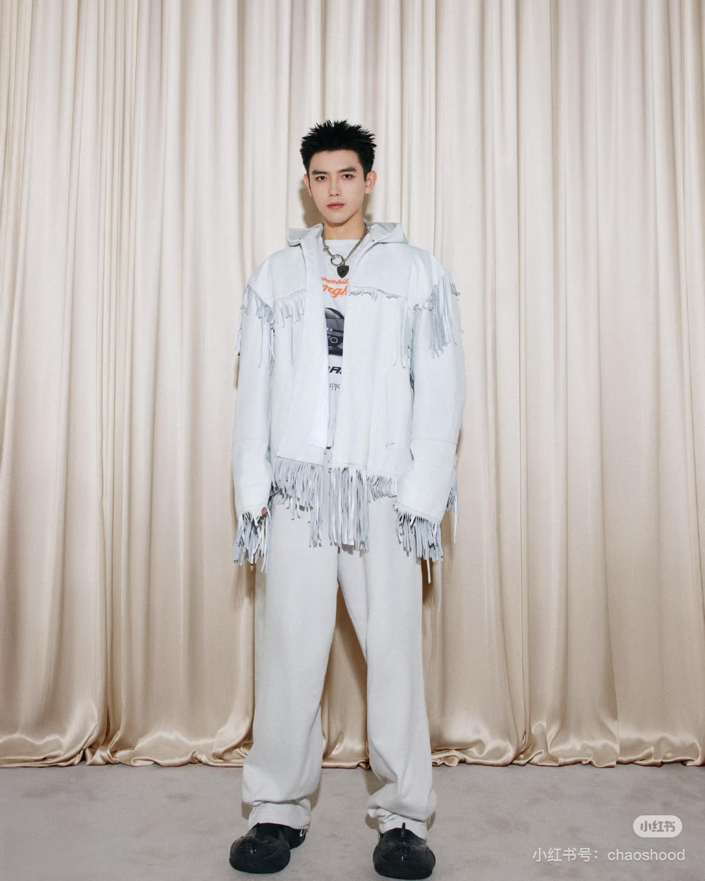 NO:855027,P Balenciaga fringed leather jacket upper body renderings,,balenciaga,jackets & coats,Top Customize119860909P 巴黎世家流苏皮夹克上身效果图,,balenciaga,jackets & coats,Top Customize1,Men's clothing