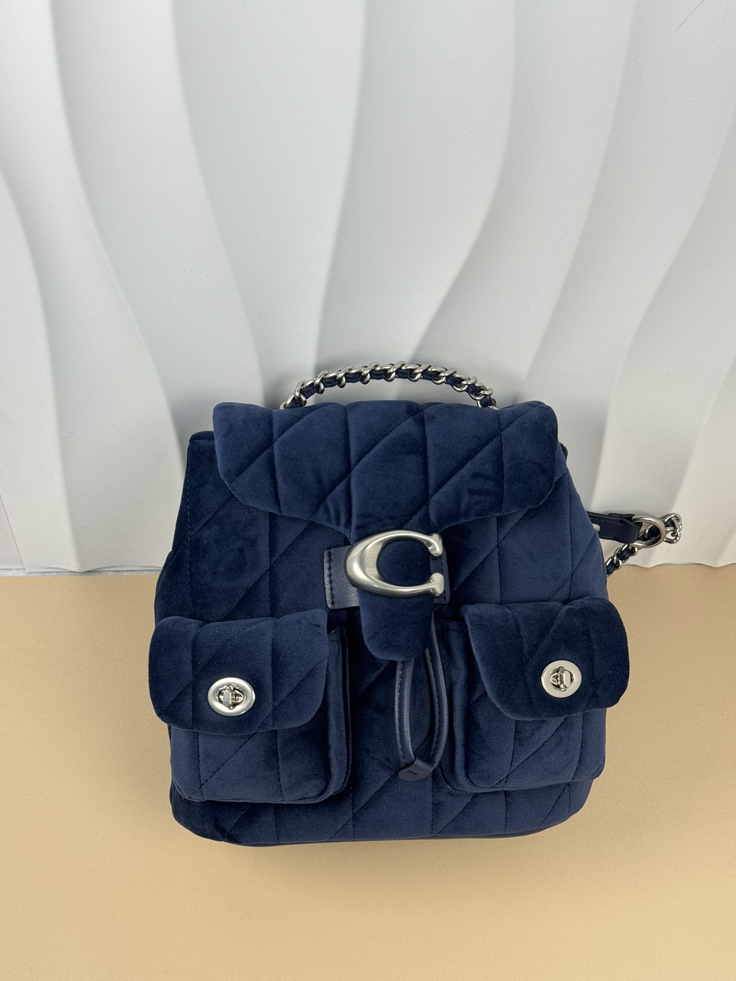 Coach Bags Backpack Blue Winter Collection