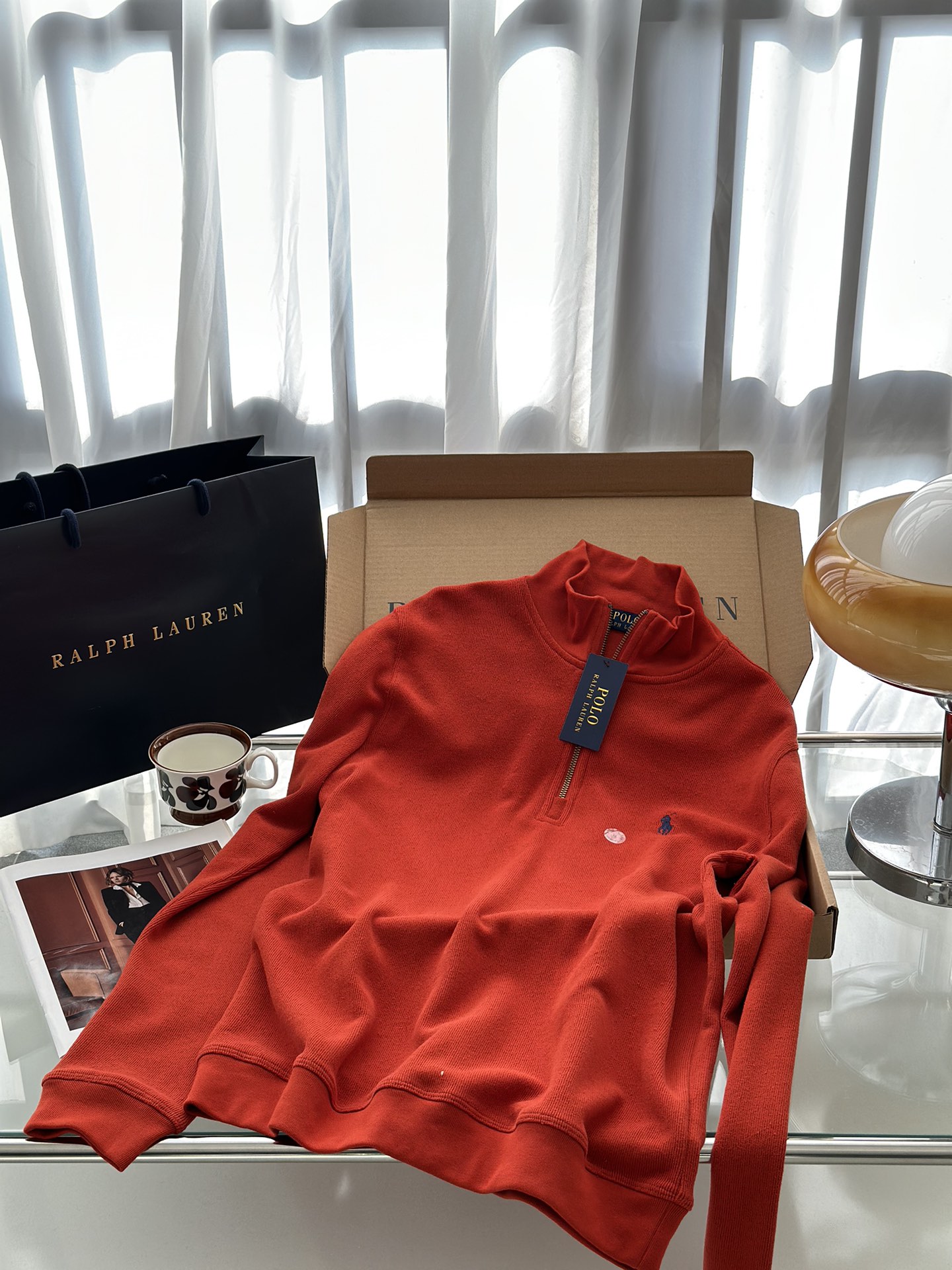 “Ralph Lauren Sticky Girl Suit: Half-Lace Design for Fall and Winter in SMLXL Sizes”