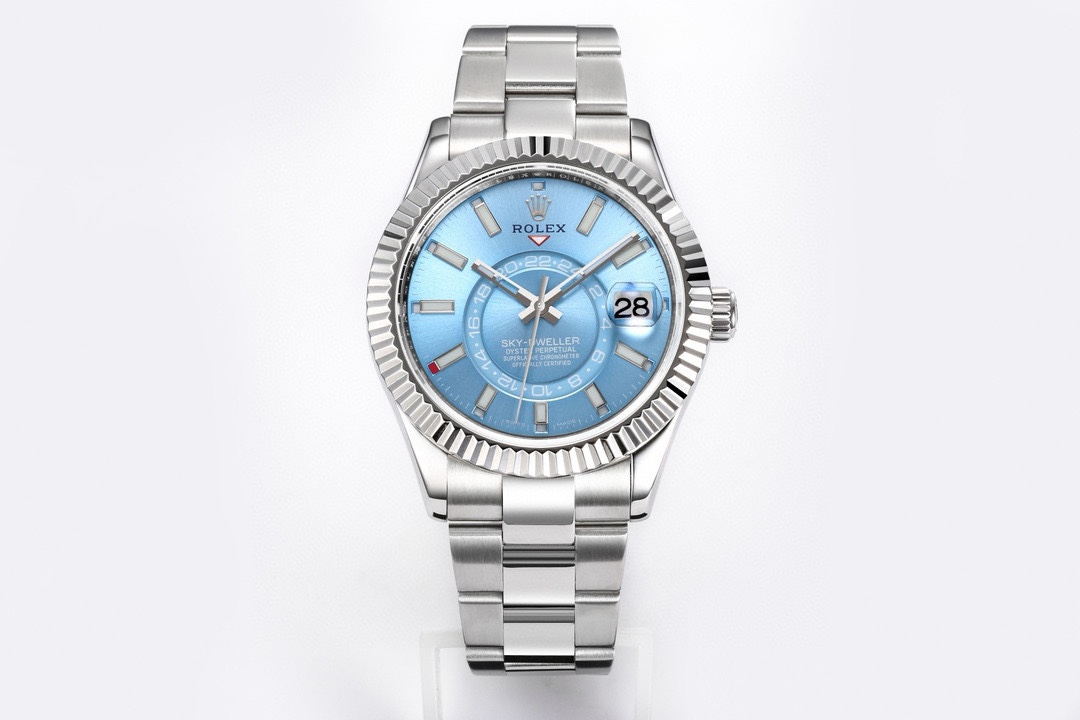 NO:142803,Produced by TW, White Shell, Gold Shell, Price Reduction, Upgraded Version, Rolex Rolex Sky-Dweller! Wonderful details JR2 [Case] ​​is 42mm in size, calm and reliable, graceful and generous! The bezel adopts Rolex Ring Command triangular pit pattern, and the rotating outer ring can be adjusted to month function! Anti-scratch sapphire crystal, anti-reflective convex and transparent enlarged calendar window [Watch strap] Oyster steel! Three-row chain links Oyster discount with 5mm easy-to-adjust chain link extension system [Dial] radiating sun texture, 12 small window red dots month display [Movement] equipped with fully automatic mechanical 9001 movement! 【Function】Date display/month display/annual calendar display/dual time zone! The best luxury recommendation for gifts, please recognize TW exclusive quality, rolex19860909TW出品 白壳 金壳 降价 升级版 劳力士 Rolex Sky-Dweller 天行者！精彩细节JR2【表壳】尺寸42毫米,沉稳可靠、雍容大度！ 表圈采用劳力士Ring Command三角坑纹,旋转外圈可调转月份功能！ 抗刮损蓝宝石水晶,防反光凸透式放大日历窗【表带】蚝式钢！三排链节 蚝式摺扣配5毫米易调链节伸展系统【表盘】放射太阳纹理,刻度12小窗口红点月份显示【机芯】搭载全自动机械9001机芯！【功能】日期显示/月份显示/年历显示/双时区！ 送礼最佳奢华推荐请认准TW独家品质,,rolex,Watch