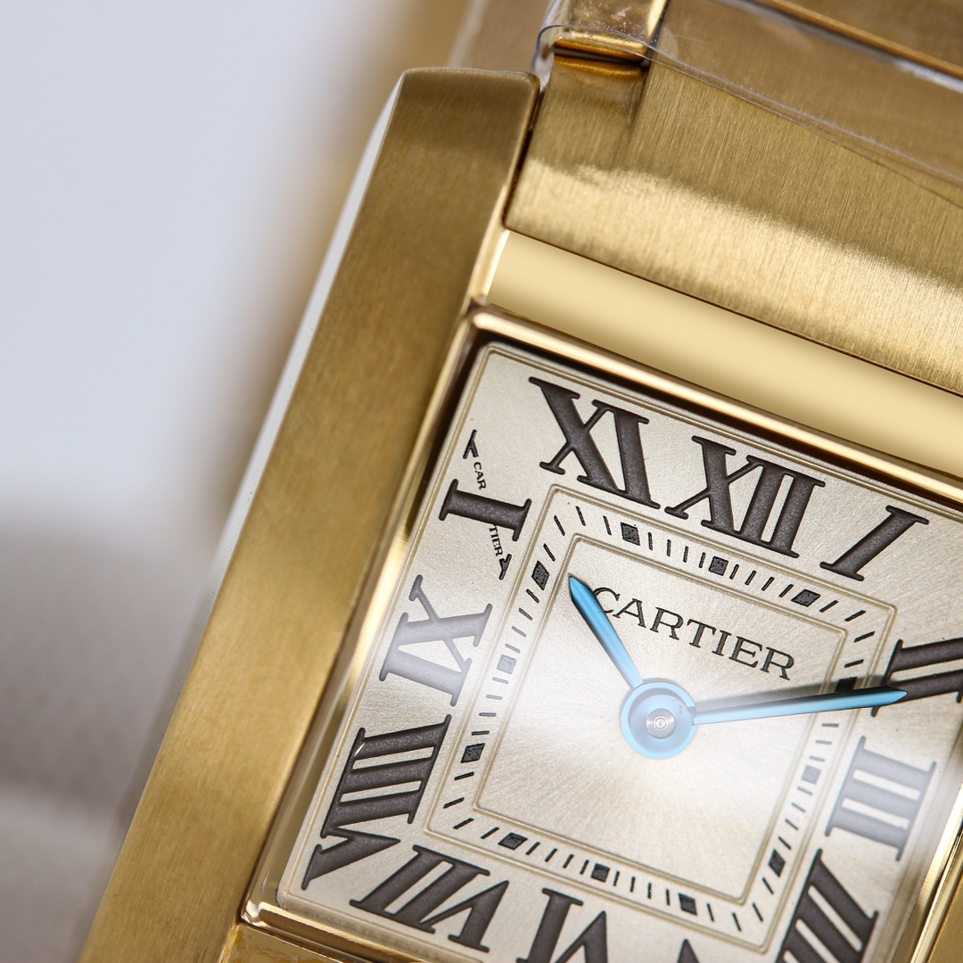 CARTIER TANK Francaise 女士瑞士石英腕表女,手表,cartier 5
