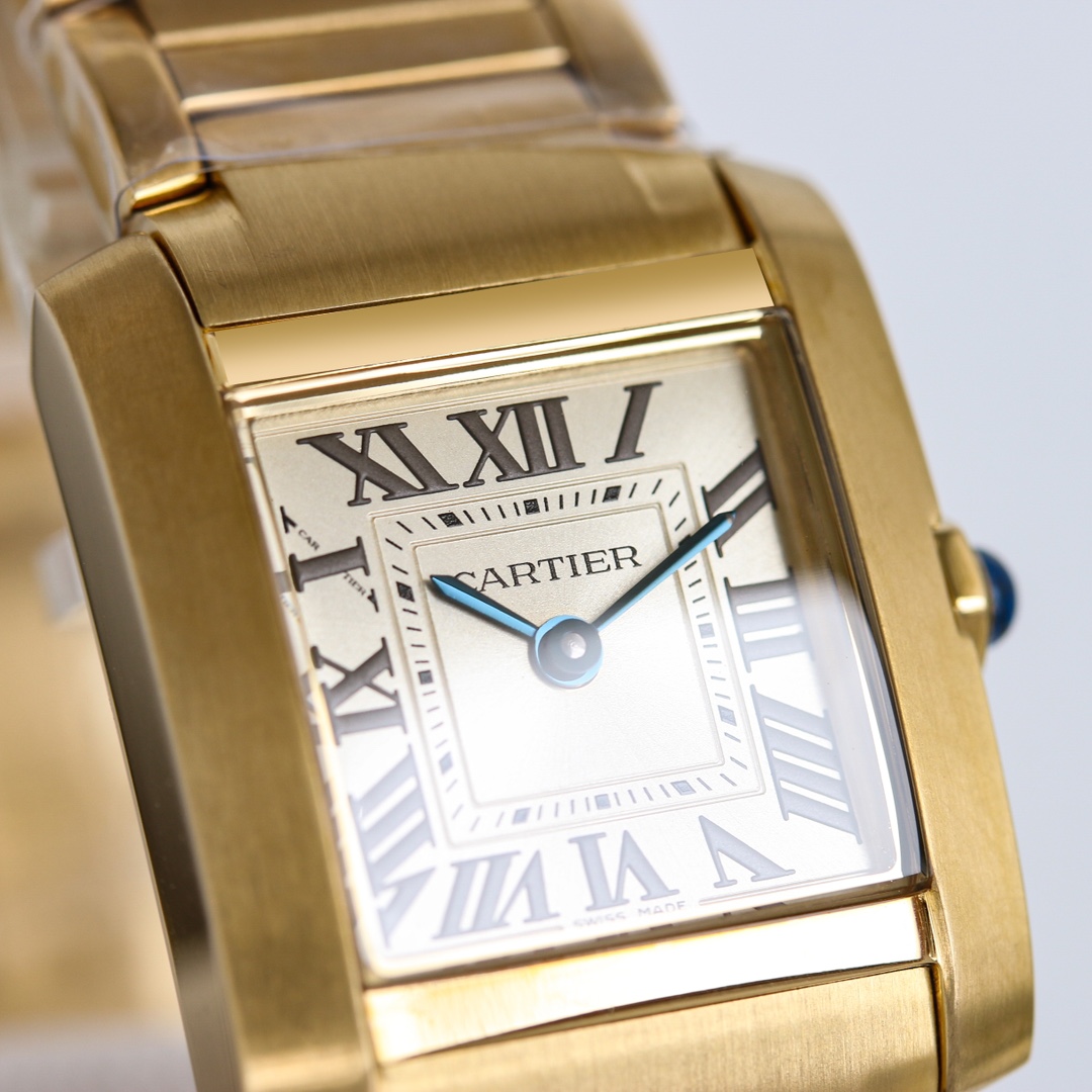 CARTIER TANK Francaise 女士瑞士石英腕表女,手表,cartier 4