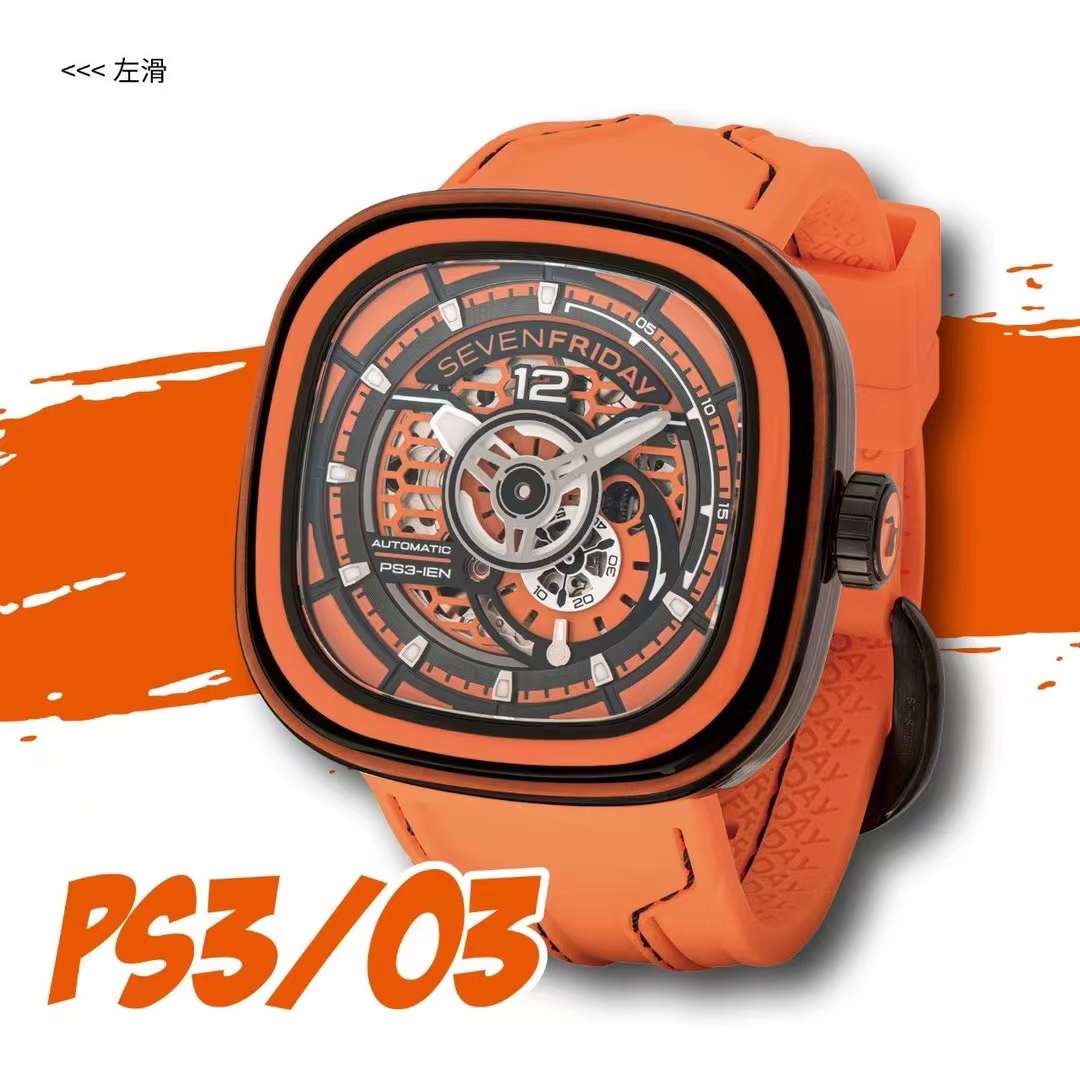 Sevenfriday PS3/03-05: New Colorful Zenium Watches for Men’s Collection
