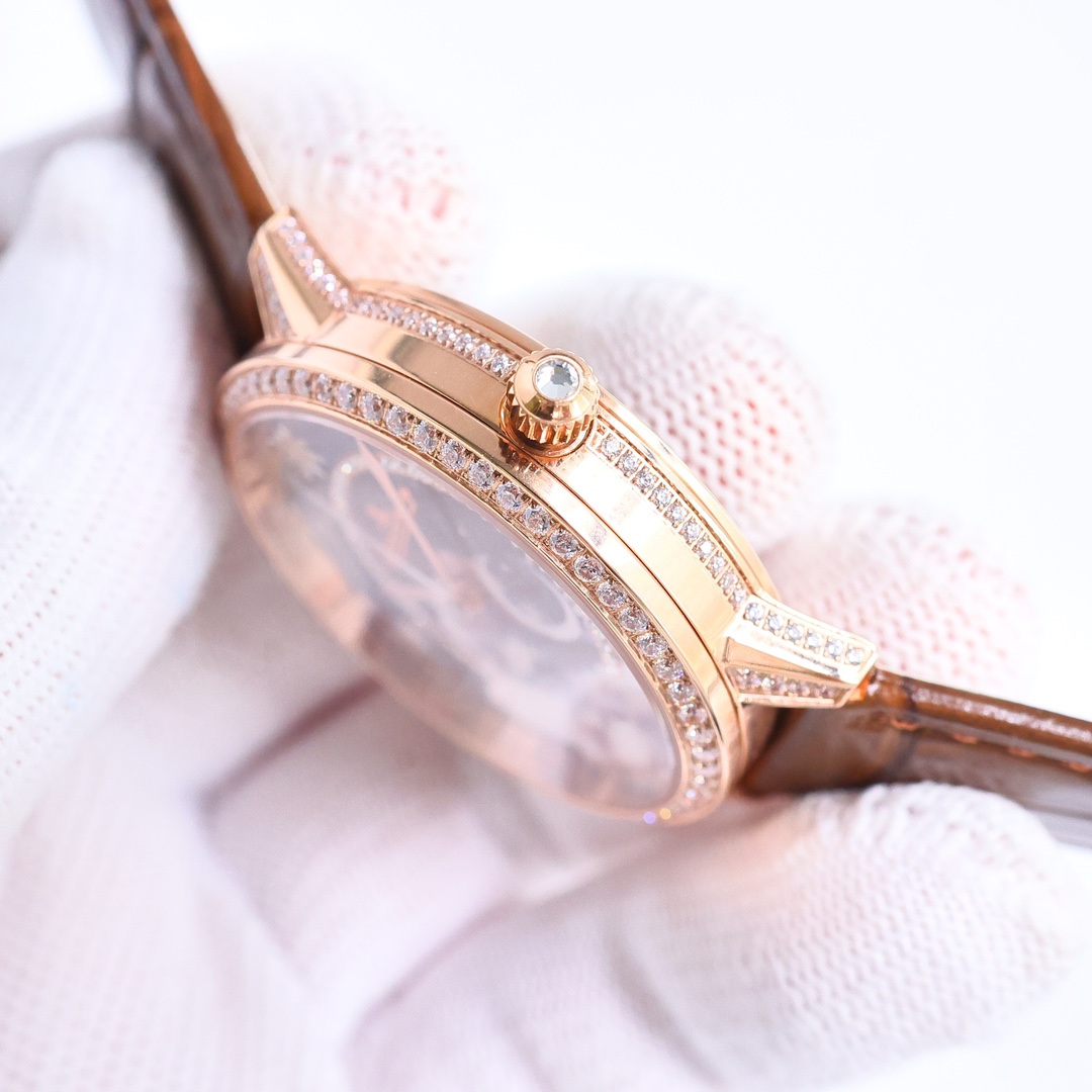 JL KF1 Star Wristwatch: White and Gold Shells, Meteor Design, 3D Technology. - 图片 5