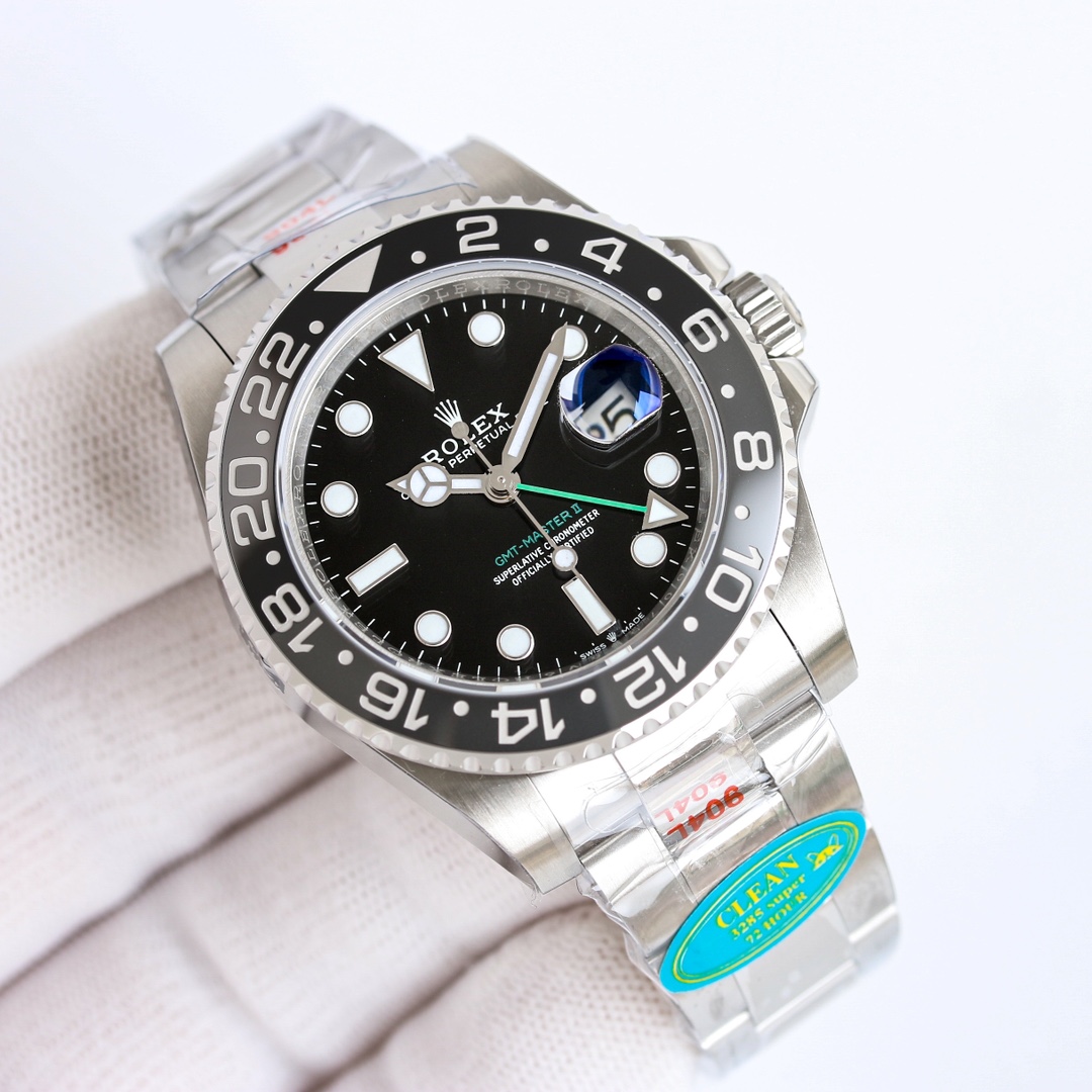 Rolex Gmt Master Reloj Negro Azul oscuro Verde Rosa Platino Rojo Blanco Hombres