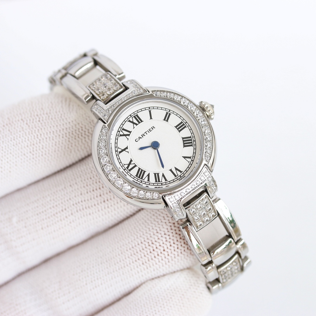 Cartier Reloj Azul Talla Mujeres