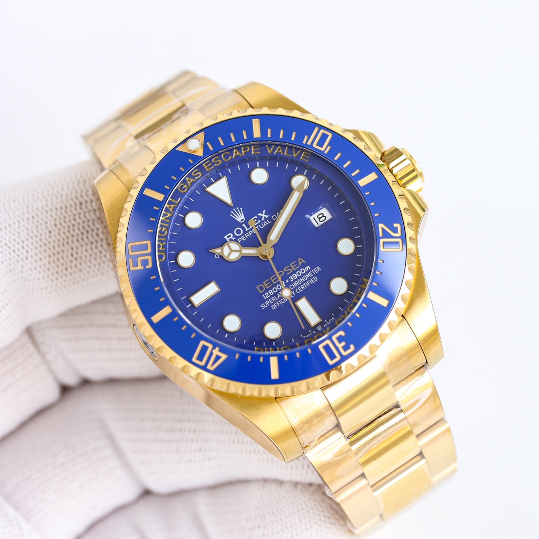NO:150524,New Factory C (Ghost King) series, Super All-Gold Ghost King Rolex SEA - DWELLER Ghost King 44mm Ghost King SEA uses super 904L material and is equipped with a stable 2836/integrated movement mechanical watch. The classic masterpiece is performed by all watches.  ,,rolex19860909新 款  C 厂（鬼王）系列,超级全金鬼王 劳力士 SEA - DWELLER 鬼王44mm鬼王 SEA 采用超级904L材料,搭载稳定2836/一体机芯机械腕表,匠心力作演绎经典欢迎各路表友品鉴！,,rolex,Watch