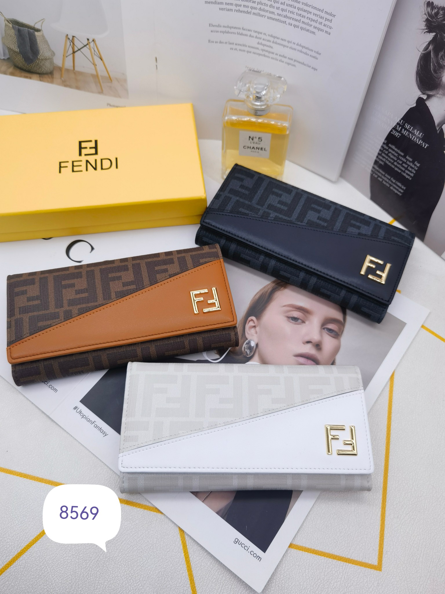 🆕🆕🆕🆕8569专柜同步，最新款钱包，采用进口牛 皮，原厂定制的最新徽标，不管皮质还是logo，都要给