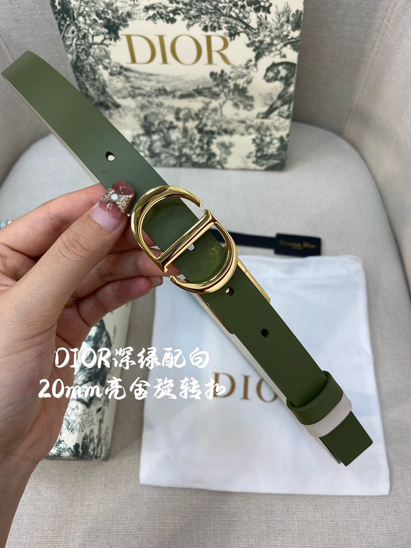dior迪奧新款💫官網系列 明星走秀款 全力打造精緻優雅心備佳品，五金採用精湛的處理工藝，進口貴族牛皮 適用百搭腰飾裙帶