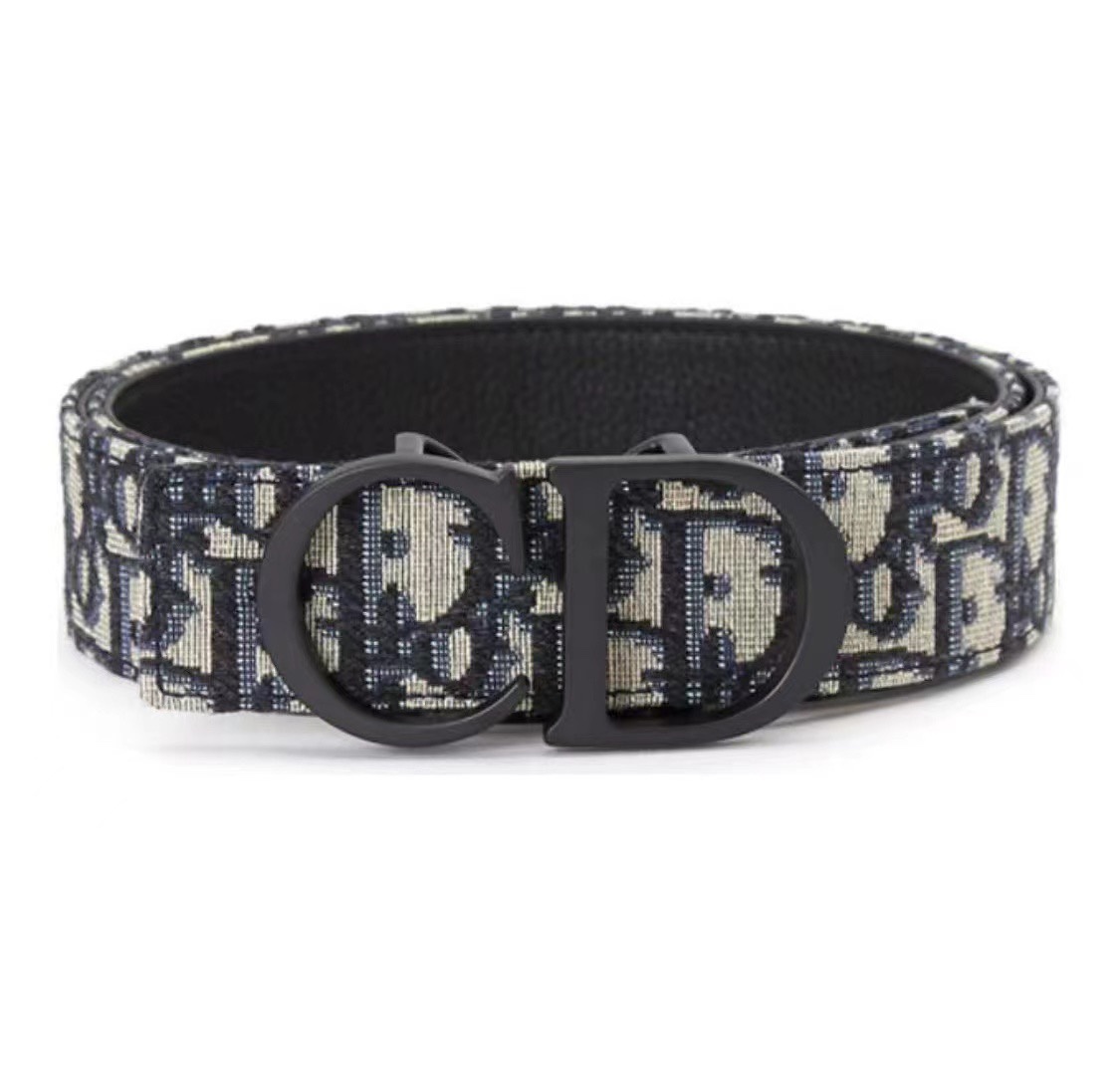 爆款男士迪奥，马鞍皮带 宽度3.5