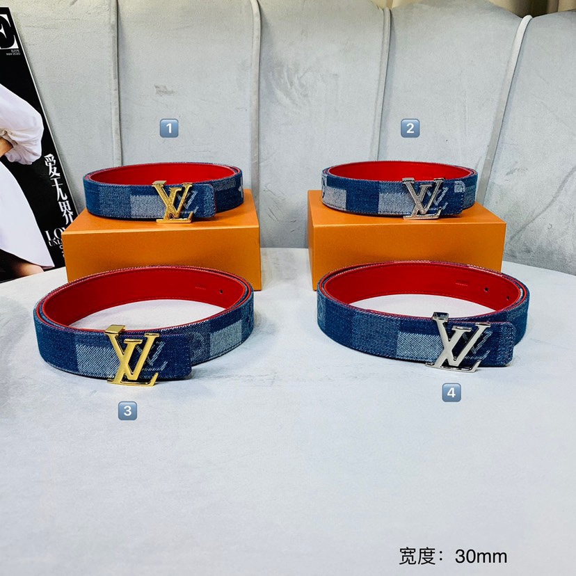路易威登寬：30mm     𝕃𝕠𝕦𝕚𝕤 𝕧𝕦𝕚𝕥𝕥𝕠𝕟 🚺女士經典頂級休閒腰帶 這款永恆優雅飾有橫稜紋
