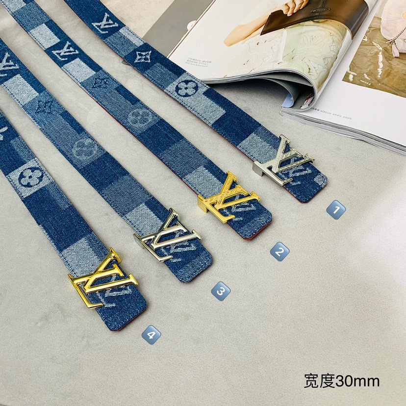 路易威登寬：30mm     𝕃𝕠𝕦𝕚𝕤 𝕧𝕦𝕚𝕥𝕥𝕠𝕟 🚺女士經典頂級休閒腰帶 這款永恆優雅飾有橫稜紋