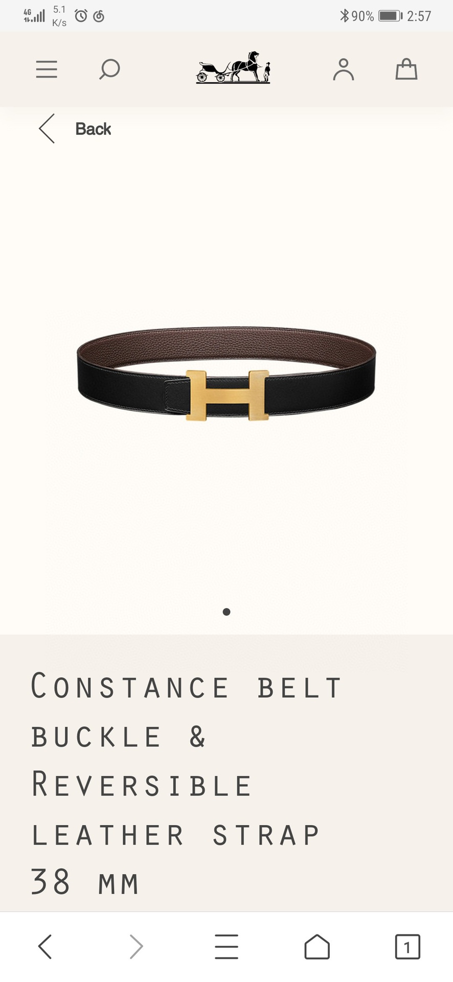 Hermes.爱马仕 官网同步   宽度38mm 原版荔枝搭带身搭配原版精品钢扣，男装的经典搭配，可双面