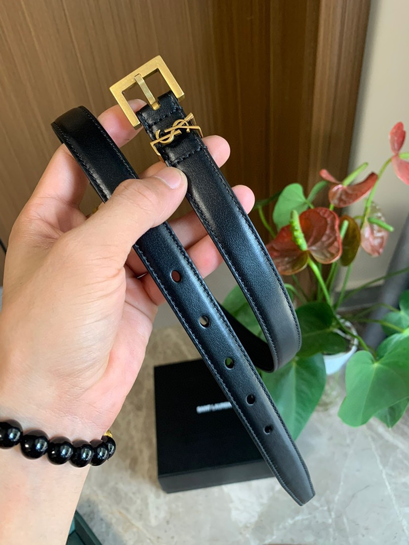 Saint Laurent 🇮🇹圣罗兰2023新款 女士腰带皮带 意大利进口平纹小牛皮，YSL原版开模复