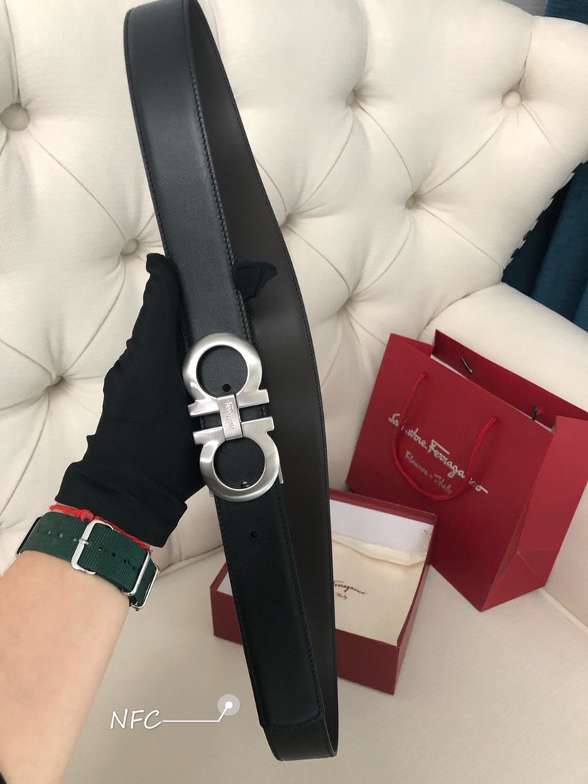 菲拉格慕 ferragamo 代购原单腰带，特殊渠道正品工厂代工，商务时尚百搭，宽度3.5cm