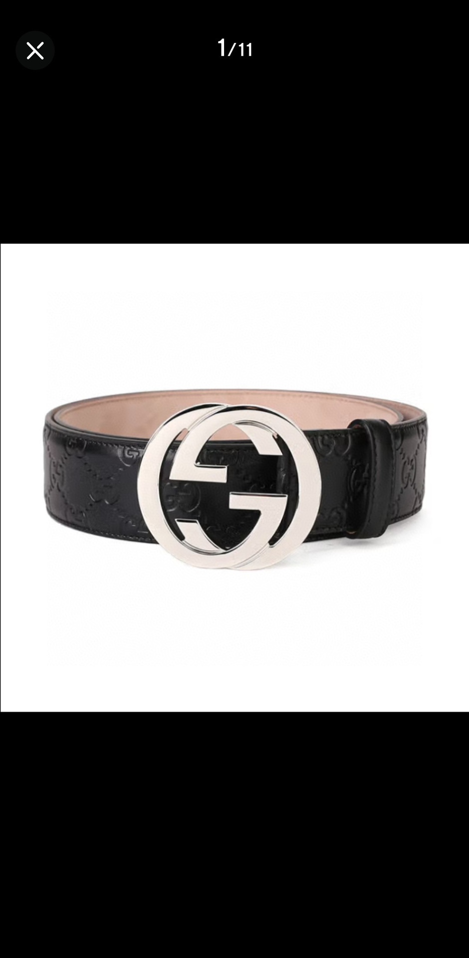 古驰经典爆款 男士宽度3.8