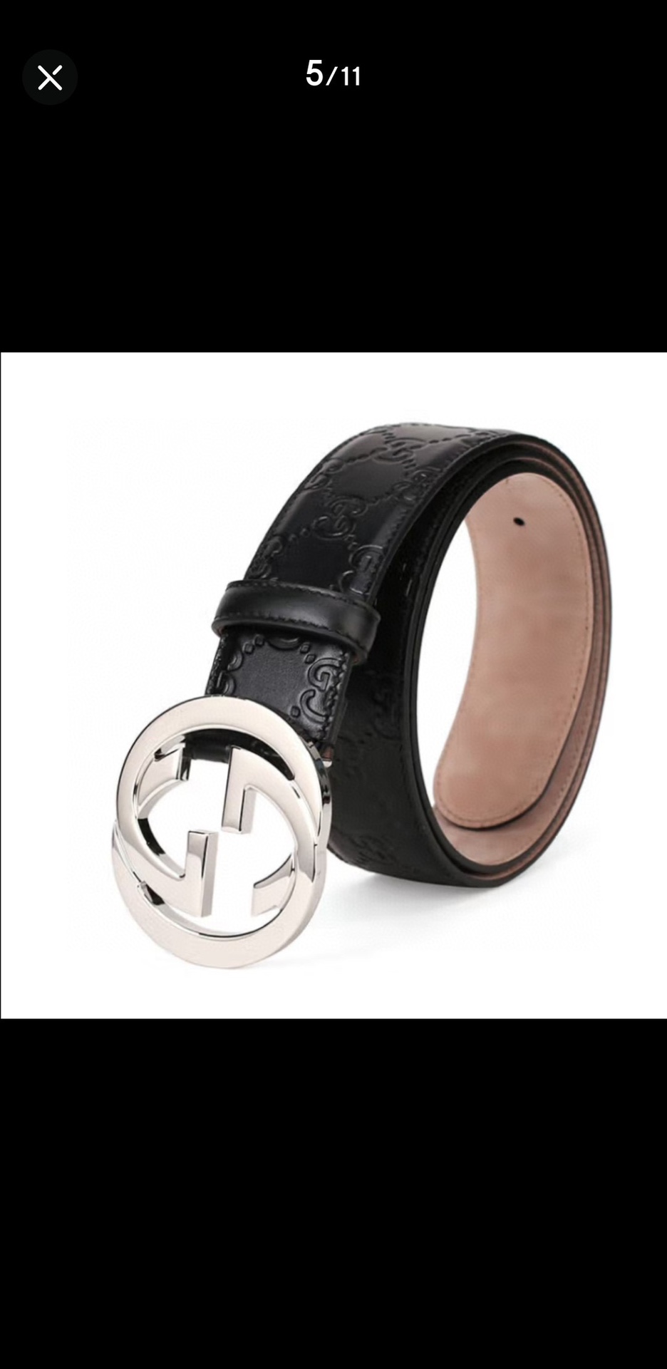 古驰经典爆款 男士宽度3.8