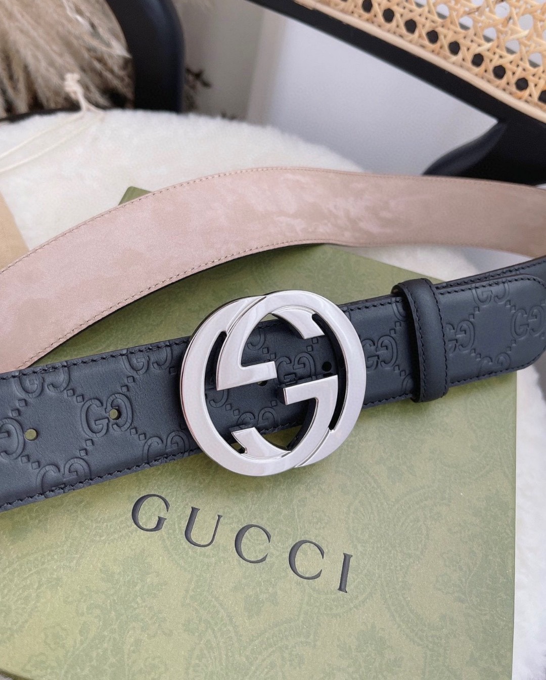 古驰经典爆款 男士宽度3.8