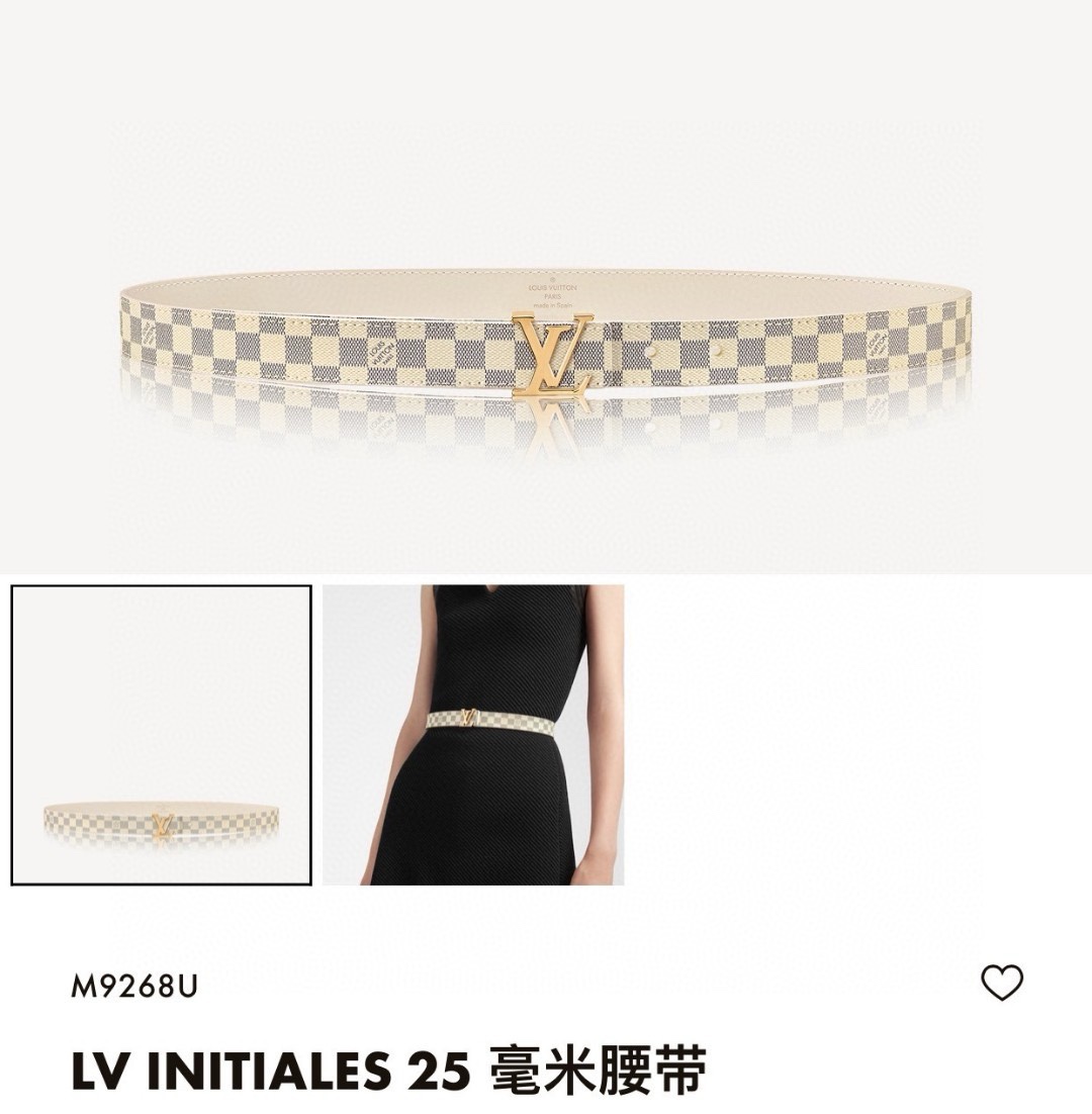 l0uis vuitt0n 女士🐭迷你经典腰带 宽度25毫米 優雅迷人