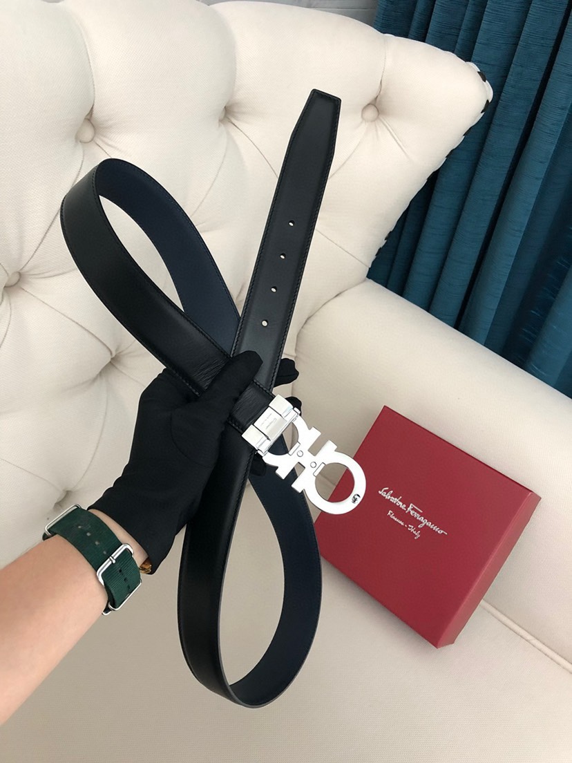 菲拉格慕 ferragamo 代购原单腰带，特殊渠道正品工厂代工，商务时尚百搭，宽度3.5cm