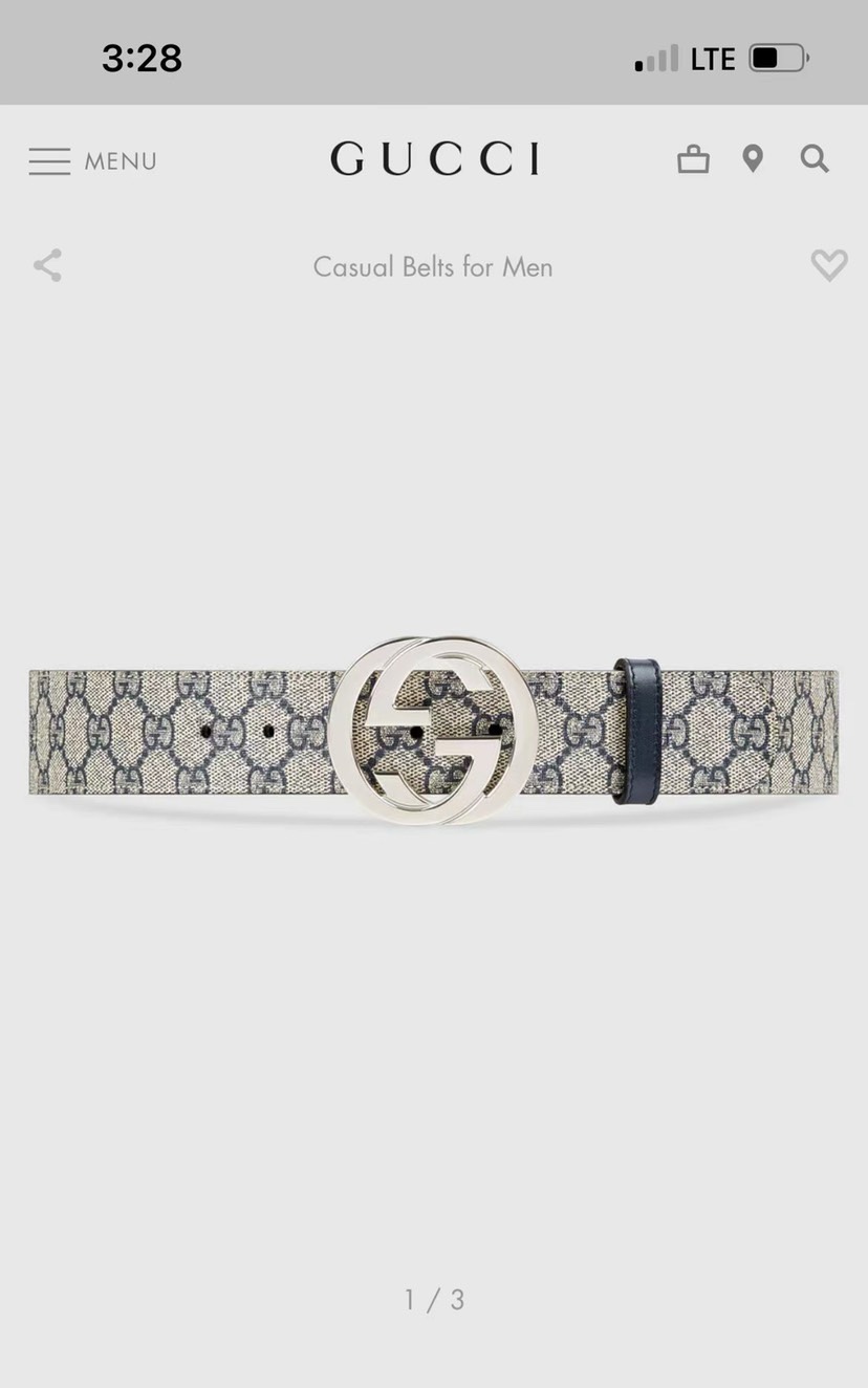 配全套包装原单货Gucci 古琦经典Sueme帆布腰带 原版面料手感凹凸质感十足（非市场普通货） 进口树