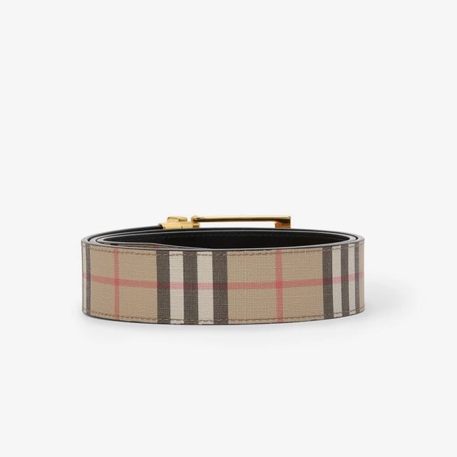BURBERRY-巴宝莉！高版本 全套包装 男士专柜对版金属扣，头层牛皮双面外用腰带，商务通勤休闲场合均