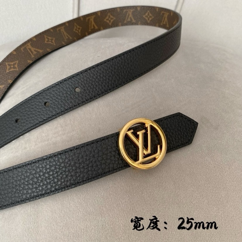 配包装  寬25mm       𝕃𝕠𝕦𝕚𝕤 𝕧𝕦𝕚𝕥𝕥𝕠𝕟 雙面🉑️用💃女士原單腰帶 寬度25毫米 雙