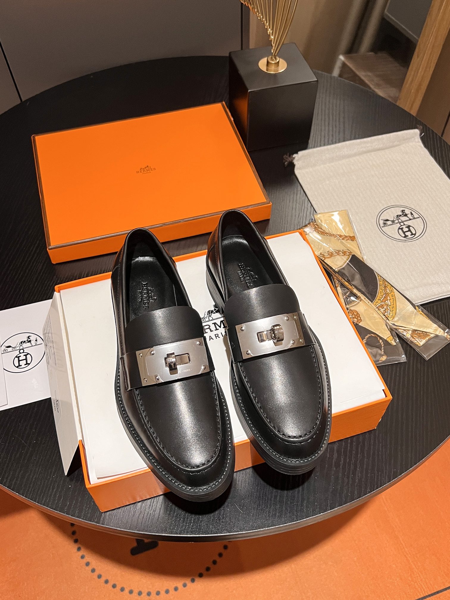 Designer Fake
 Hermes Shoes Loafers Calfskin Cowhide Sheepskin