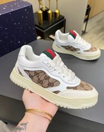 Gucci Shoes Sneakers Openwork Unisex Cowhide Rubber Vintage Casual
