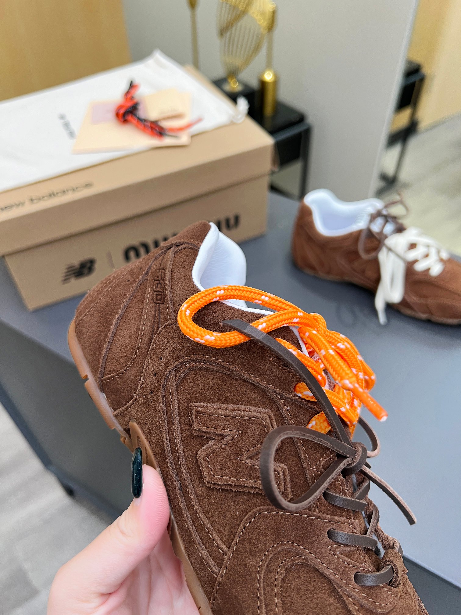 Miu Miu x New Balance 530 Suede Sneakers - Stylish & Comfortable Couple Shoes 5 a1711116730801 5548