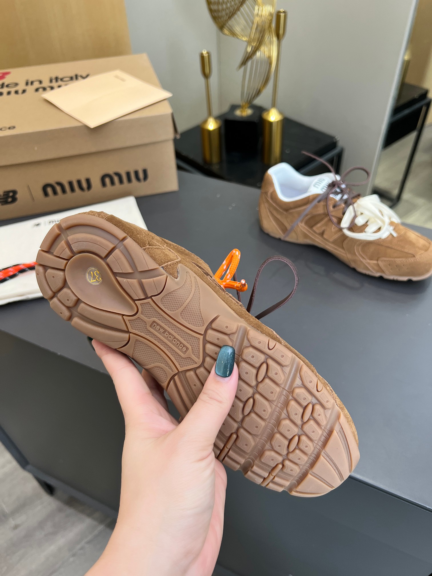 Miu Miu x New Balance 530 Suede Sneakers - Stylish & Comfortable 9 a1711454662330 2135