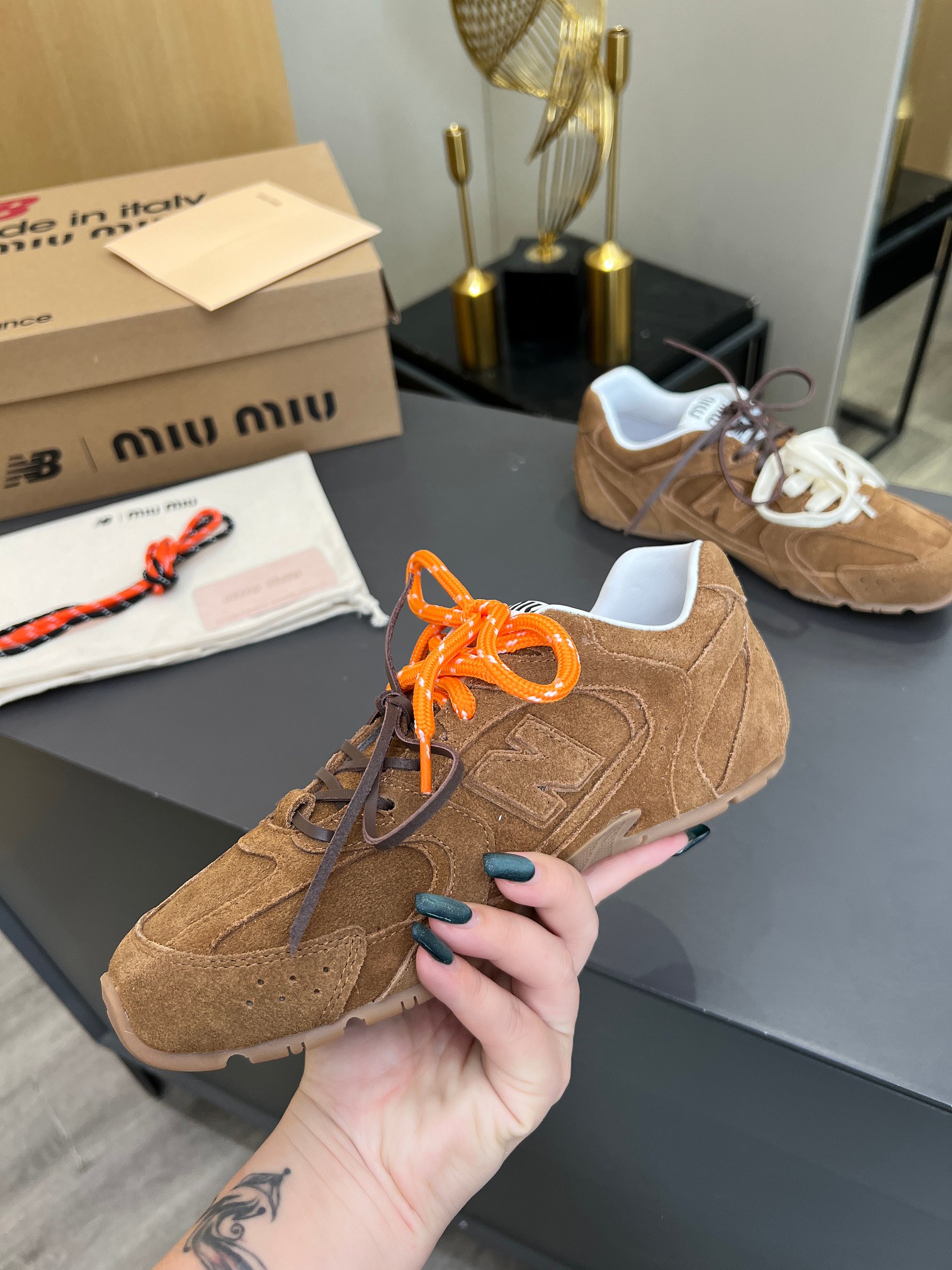 Miu Miu x New Balance 530 Suede Sneakers - Stylish & Comfortable 10 a1711454662600 1547