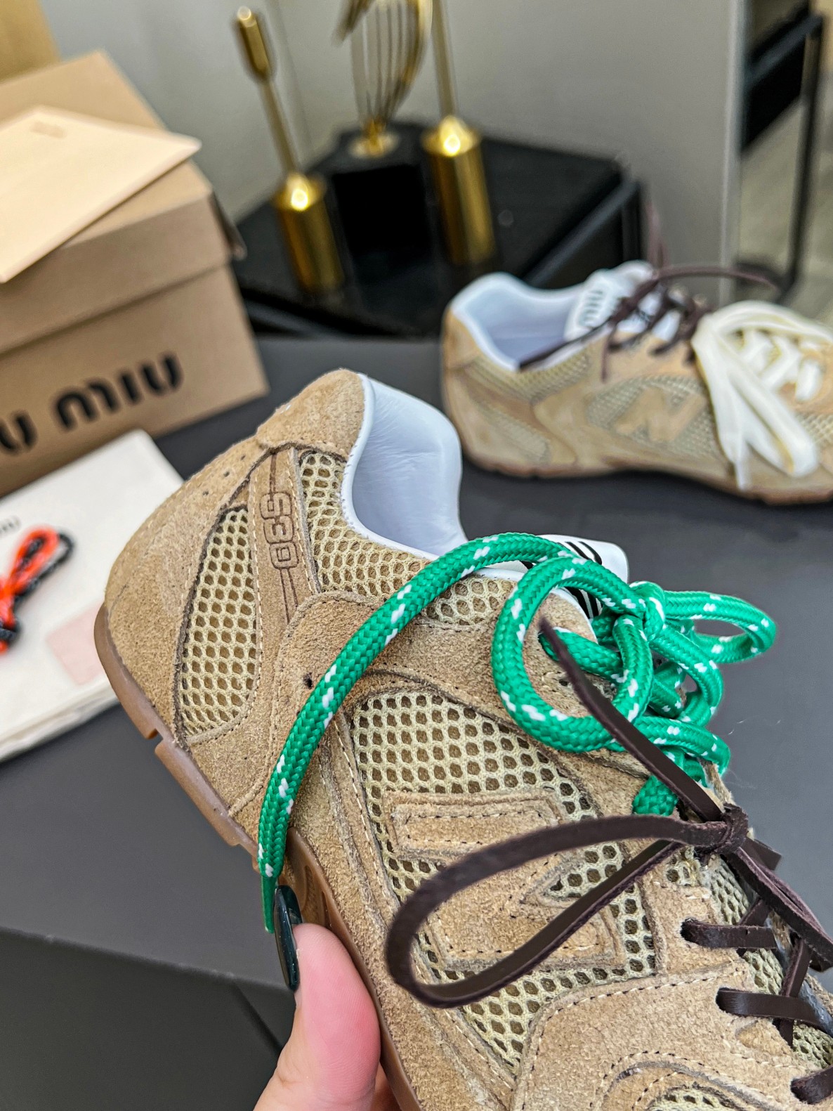 Miu Miu x New Balance 530 Sneakers - Couple Edition, Leather & Mesh, Multiple Colors 6 a1711457108948 2460