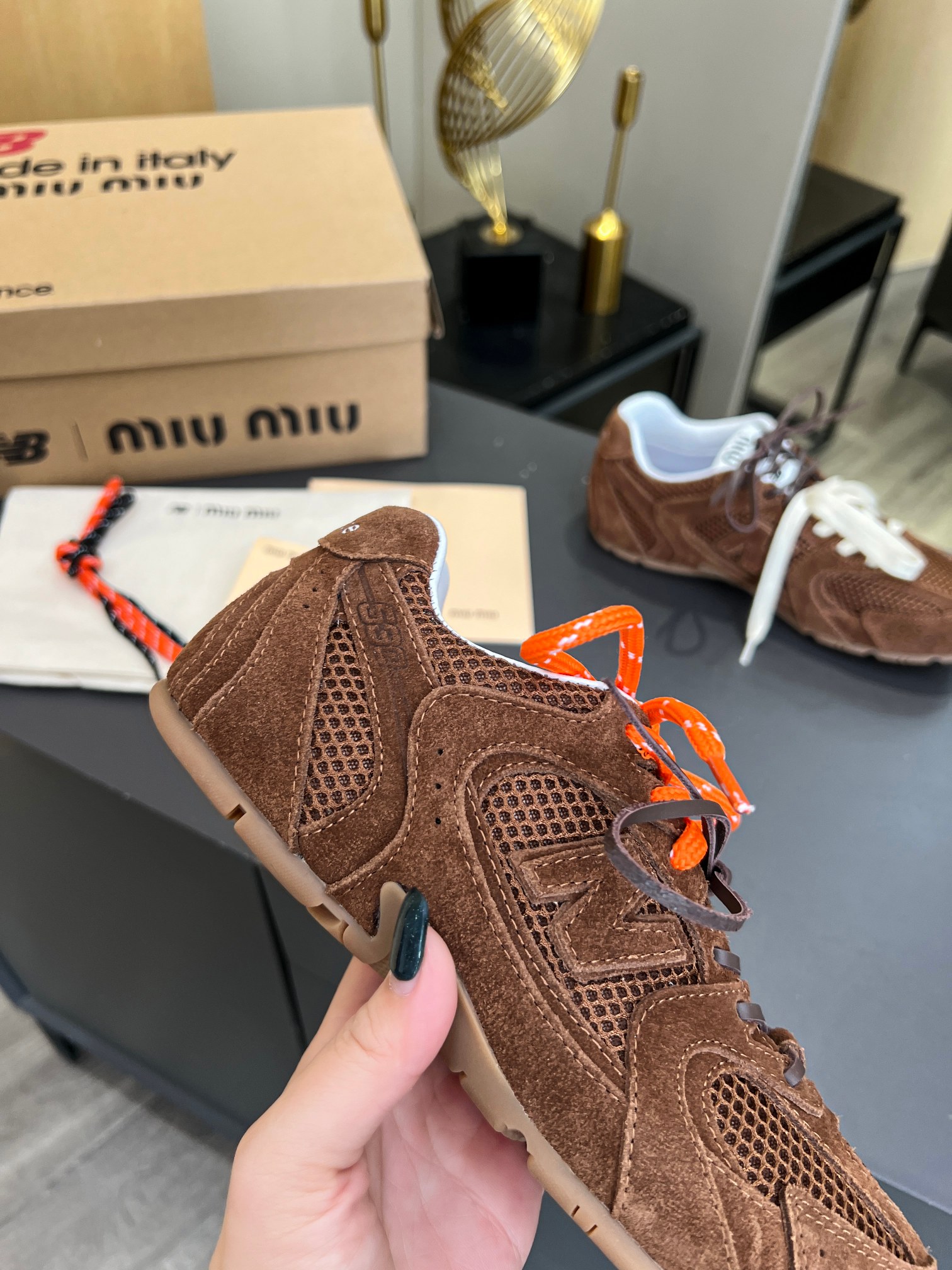 Miu Miu x New Balance 530 Sneakers - Suede & Mesh, Couple Style 7 a1711457454266 7150