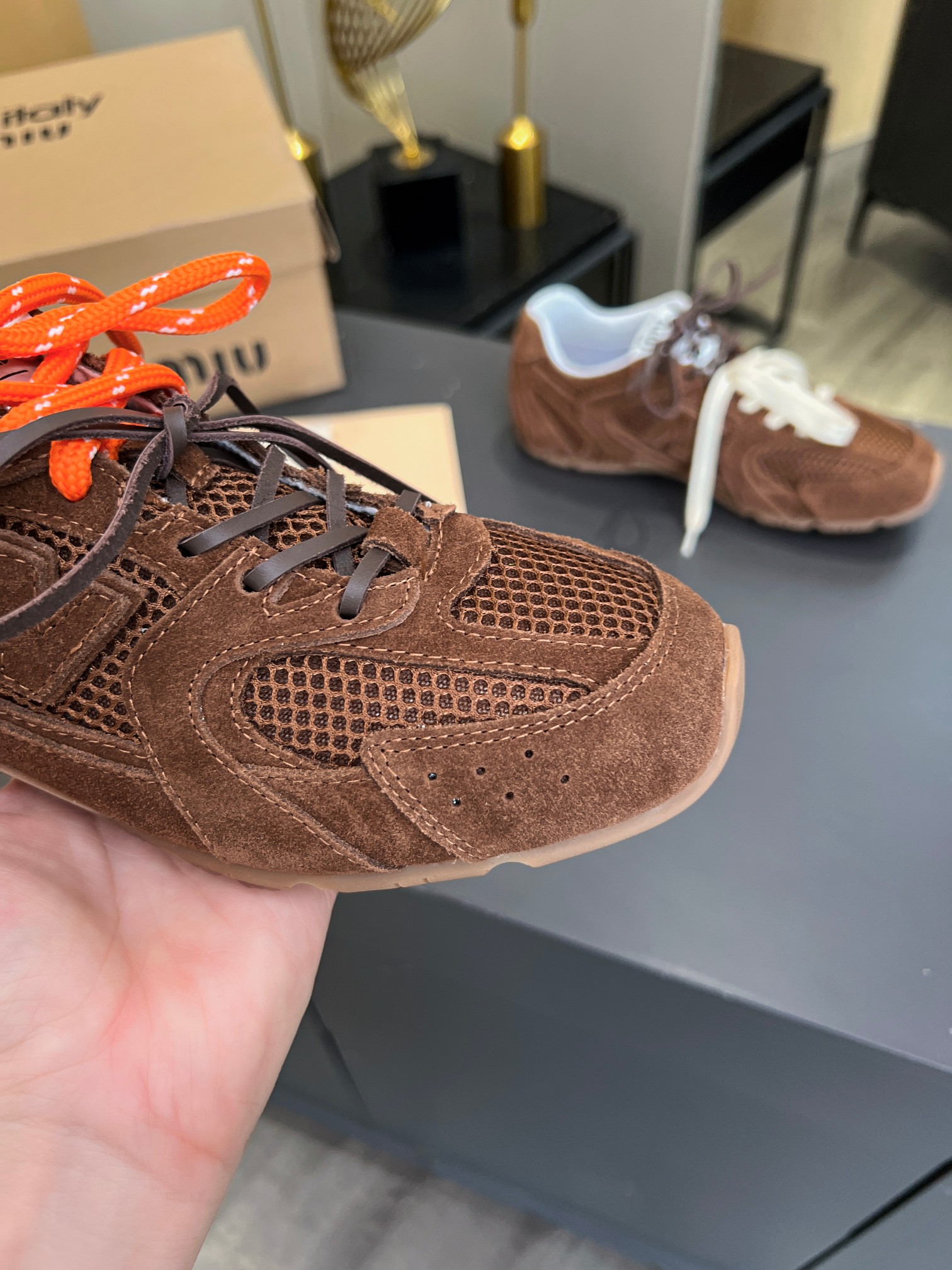 Miu Miu x New Balance 530 Sneakers - Suede & Mesh, Couple Style 8 a1711457455912 4284