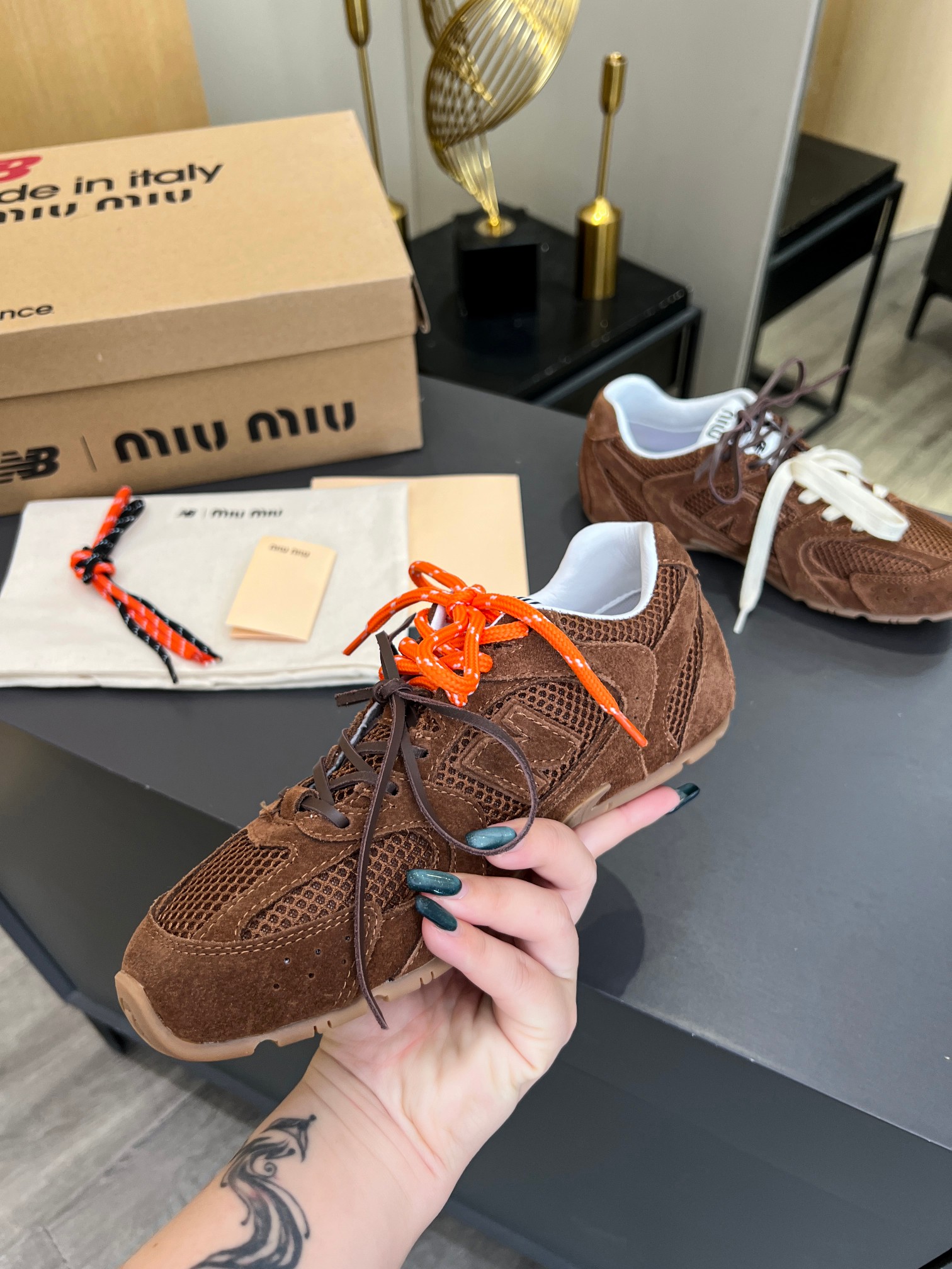 Miu Miu x New Balance 530 Sneakers - Suede & Mesh, Couple Style 9 a1711457455914 7588