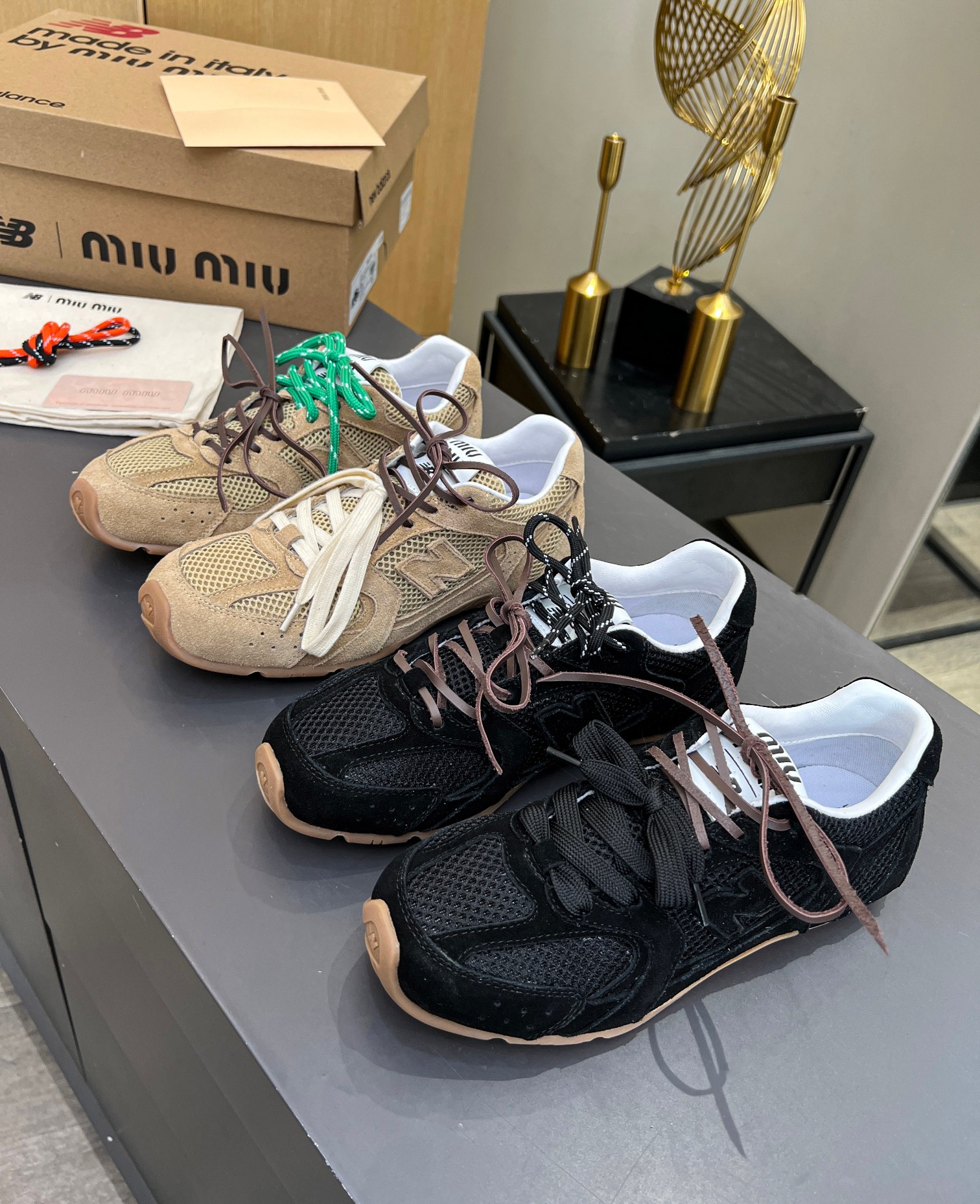 Miu Miu x New Balance 530 Leather Sneakers - Couple Style, Casual & Sporty 9 a1711457627872 2054