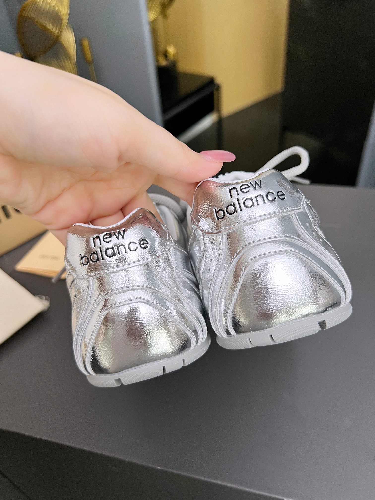 Miu Miu x New Balance 530 Silver Leather Sneakers Designer Shoes 6 a1719220789747 1712