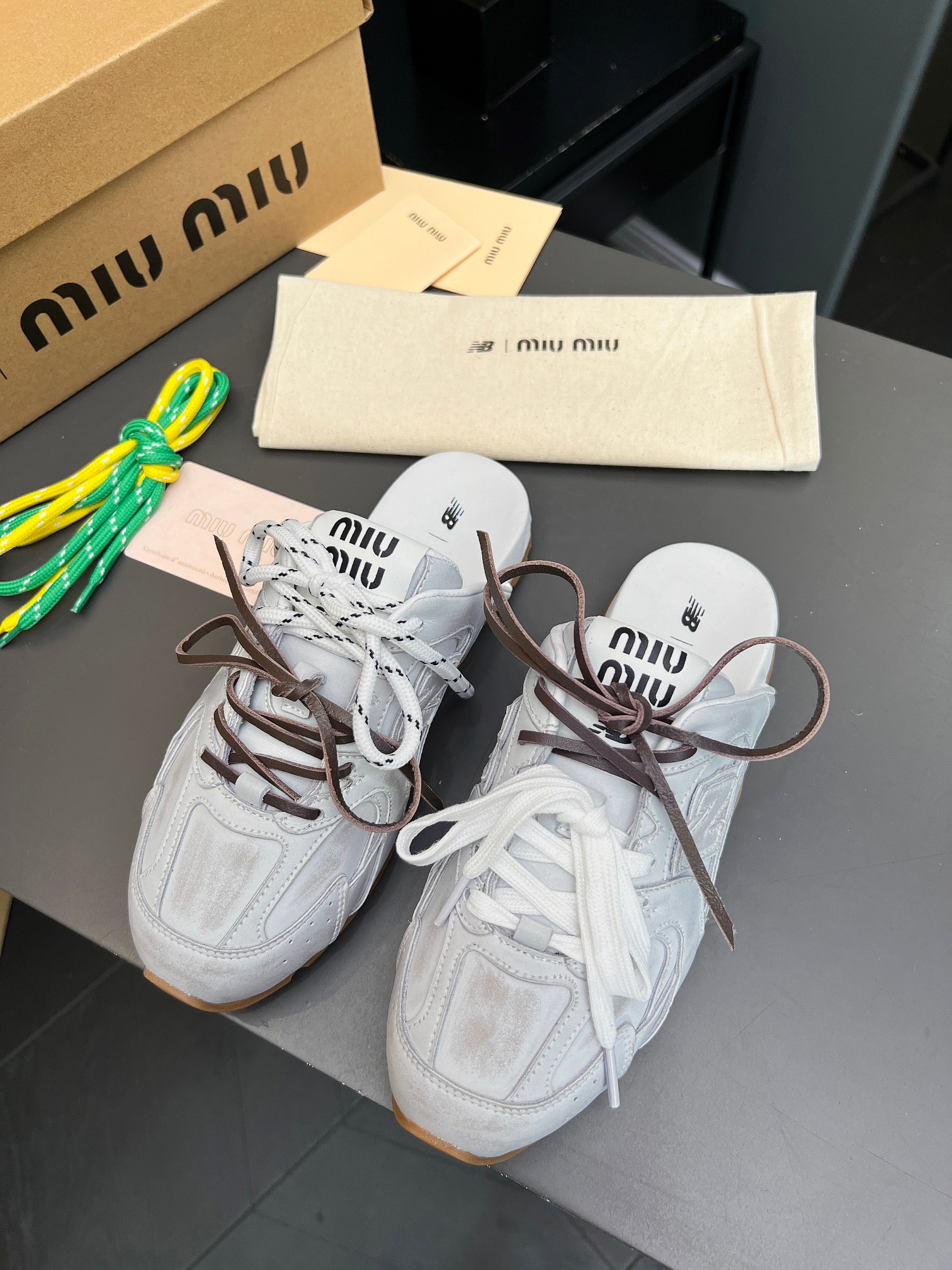 Miu Miu x New Balance 530SL Leather Sneakers/Slides - Unisex, Stylish and Comfy 4 a1725896806341 7725