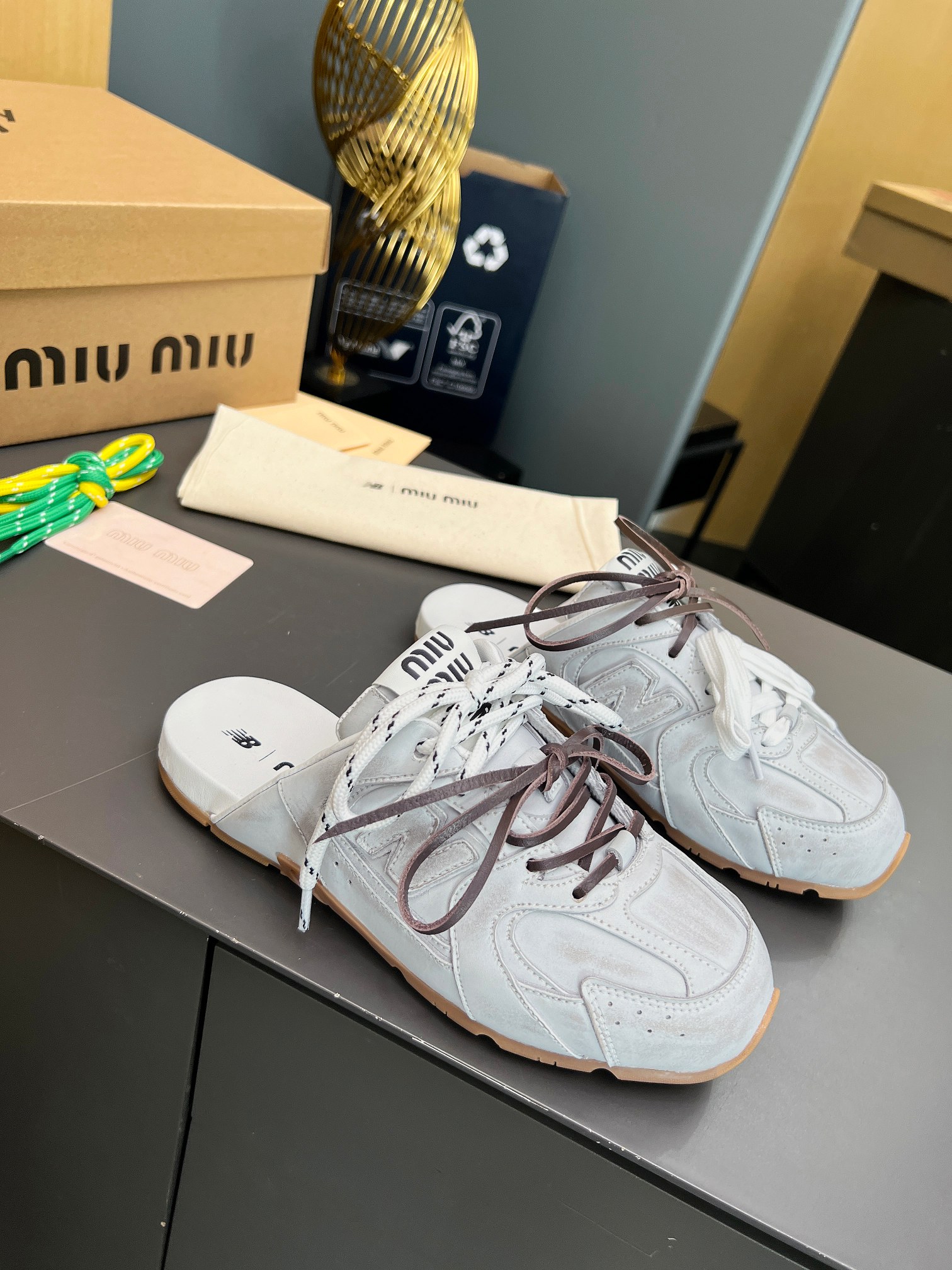 Miu Miu x New Balance 530SL Leather Sneakers/Slides - Unisex, Stylish and Comfy 2 a1725896806493 6844