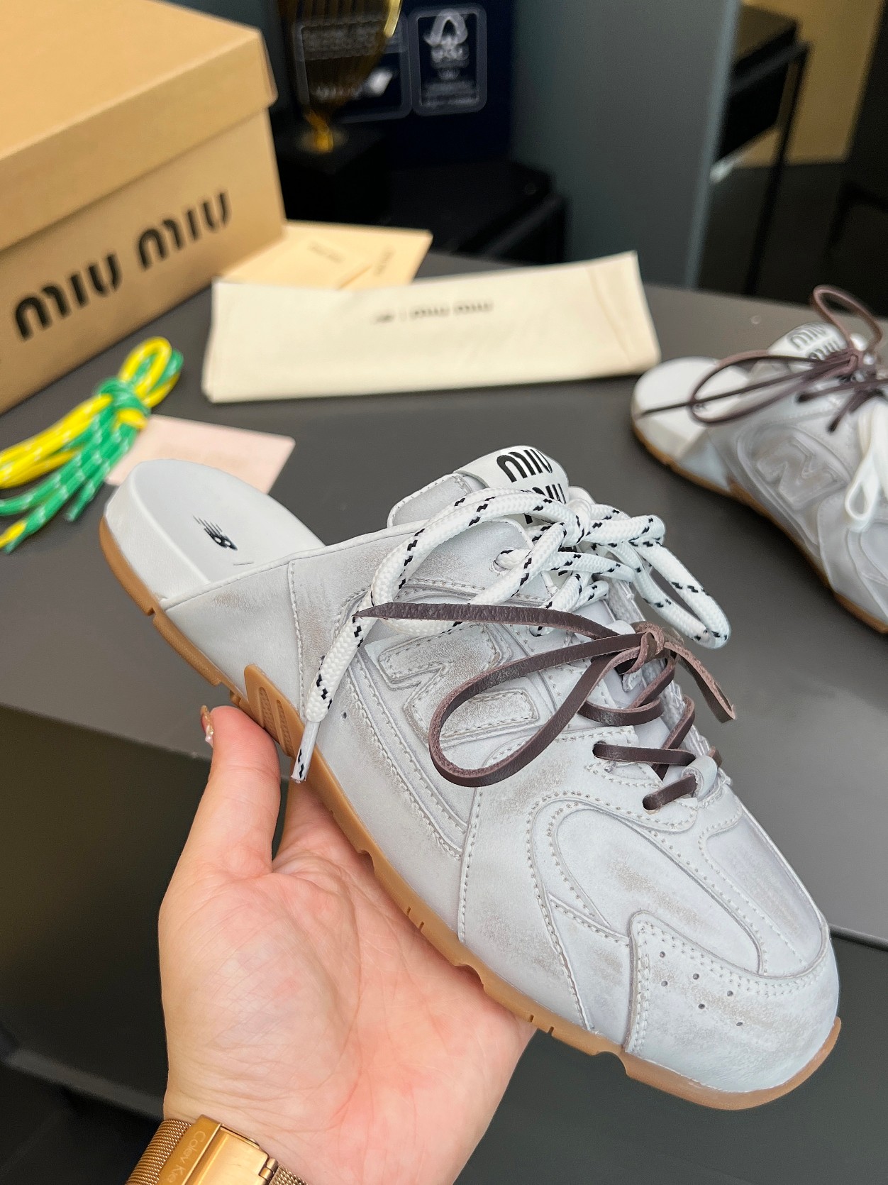 Miu Miu x New Balance 530SL Leather Sneakers/Slides - Unisex, Stylish and Comfy 1 a1725896806521 2281