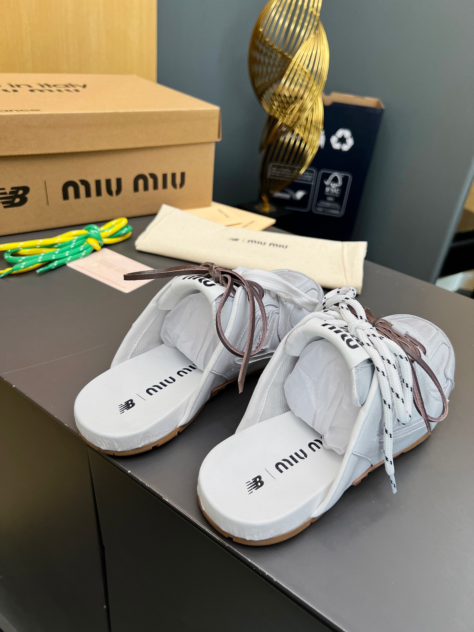 Miu Miu x New Balance 530SL Leather Sneakers/Slides - Unisex, Stylish and Comfy 5 a1725896812999 8660