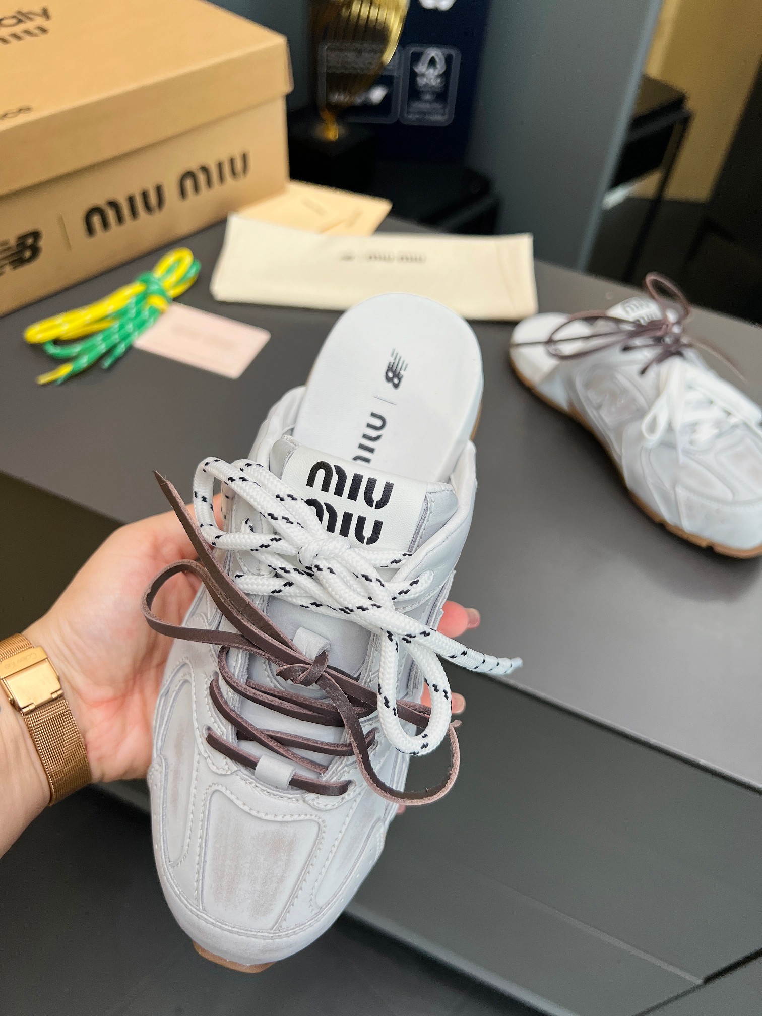 Miu Miu x New Balance 530SL Leather Sneakers/Slides - Unisex, Stylish and Comfy 6 a1725896813057 5871